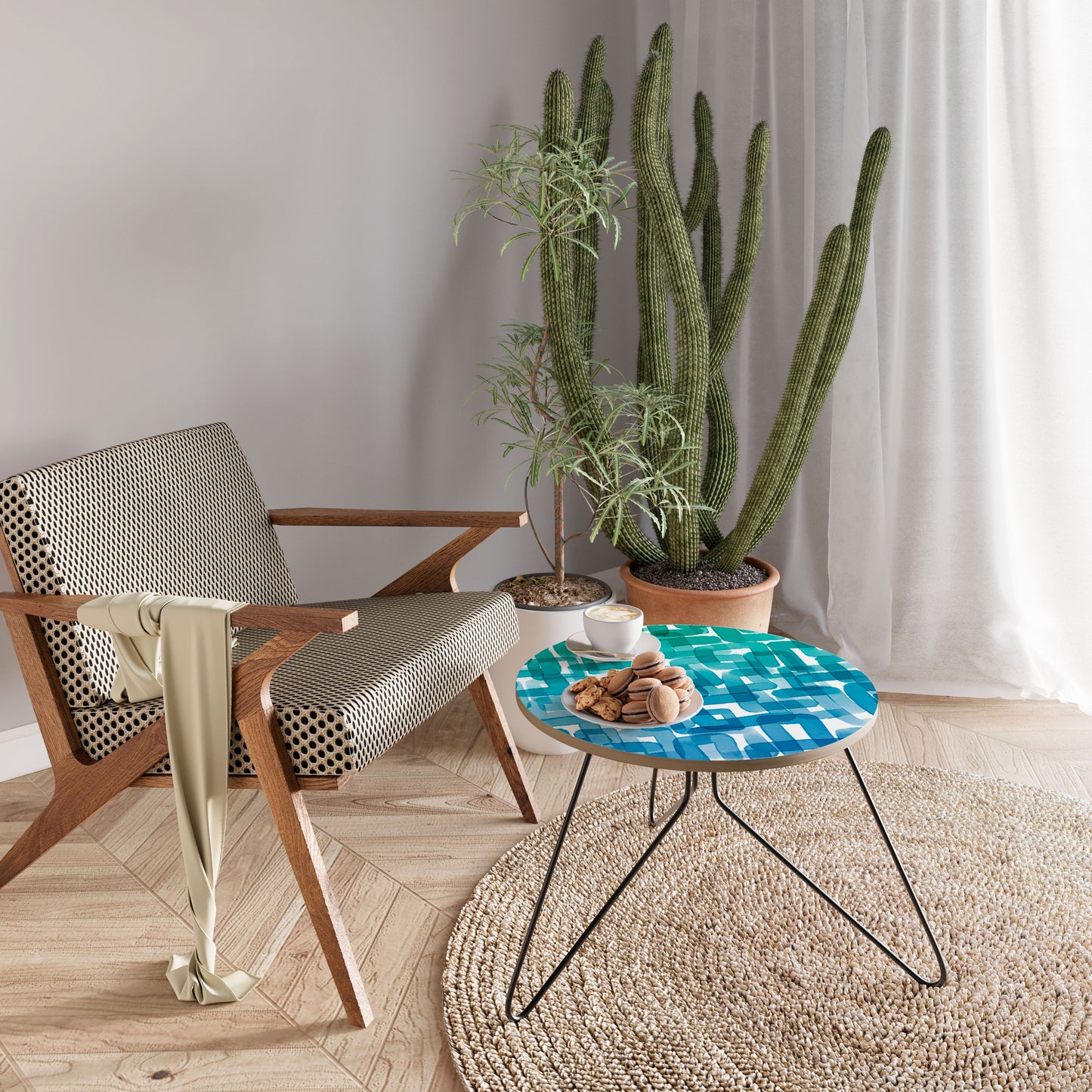 TURQUOISE RECTANGLES Coffee Table