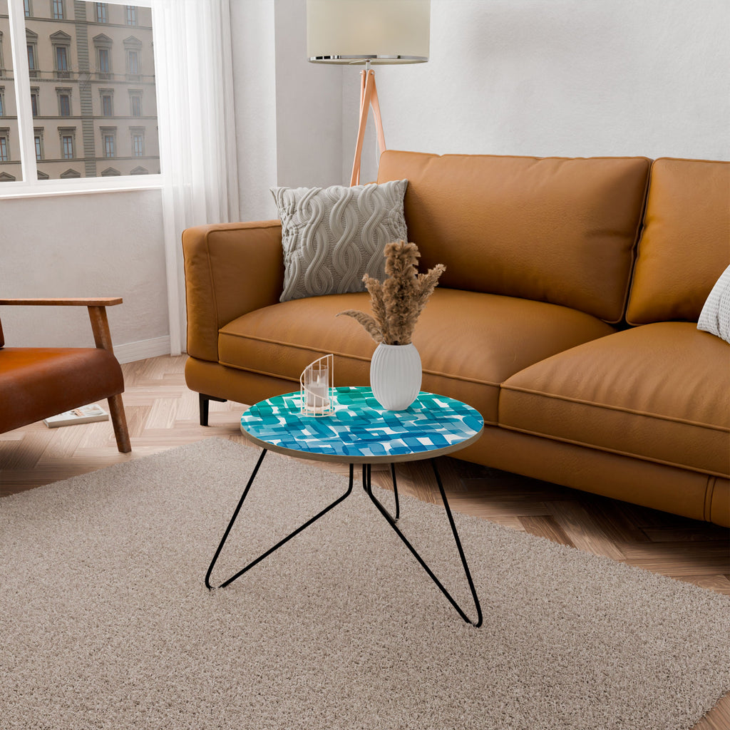 TURQUOISE RECTANGLES Coffee Table 60