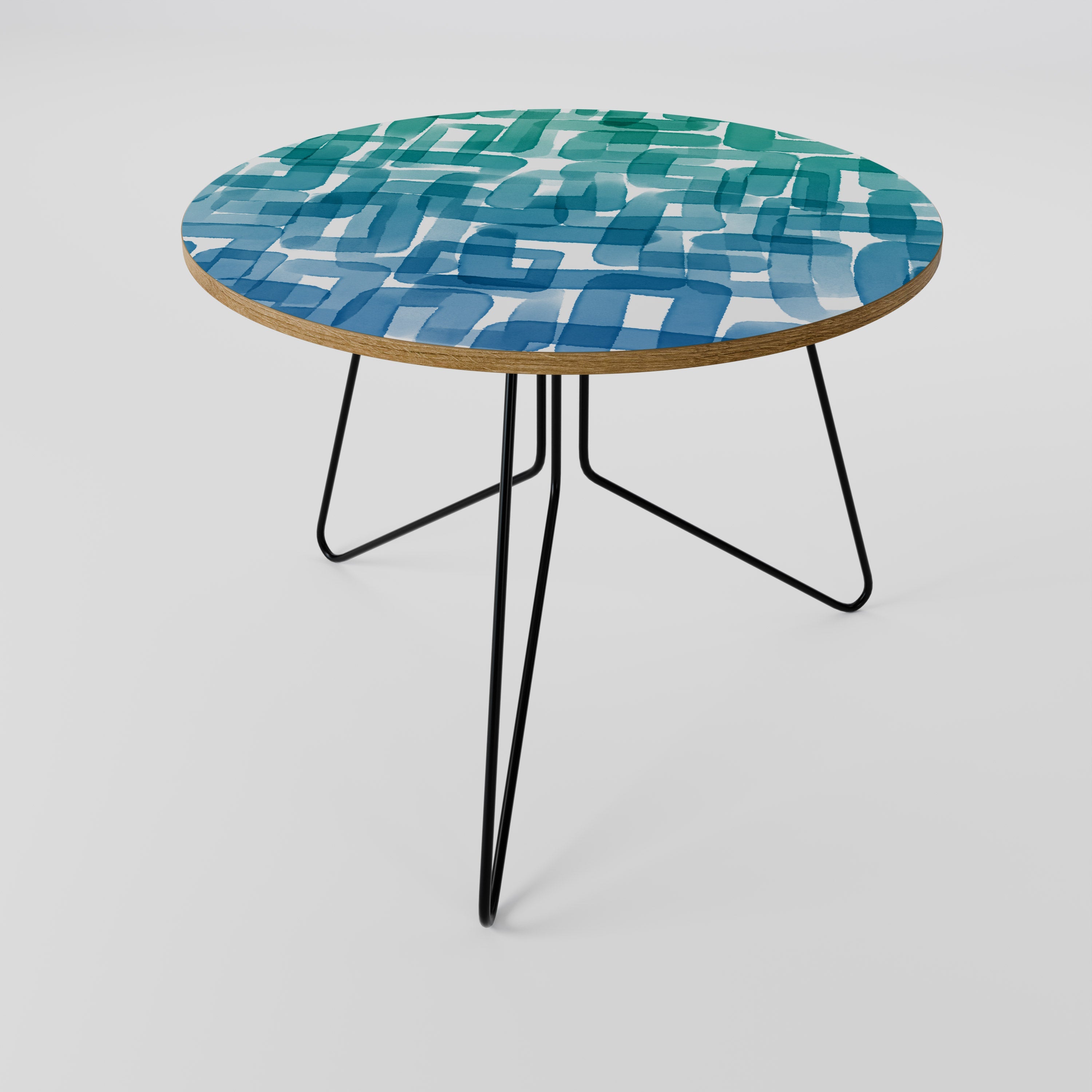 Table basse RECTANGLES TURQUOISE 69