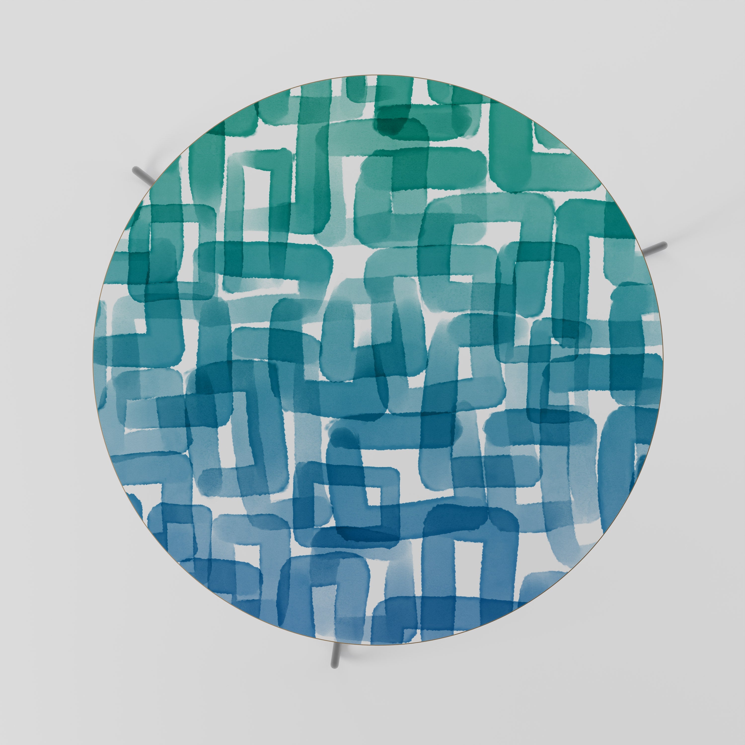 Table basse RECTANGLES TURQUOISE 69