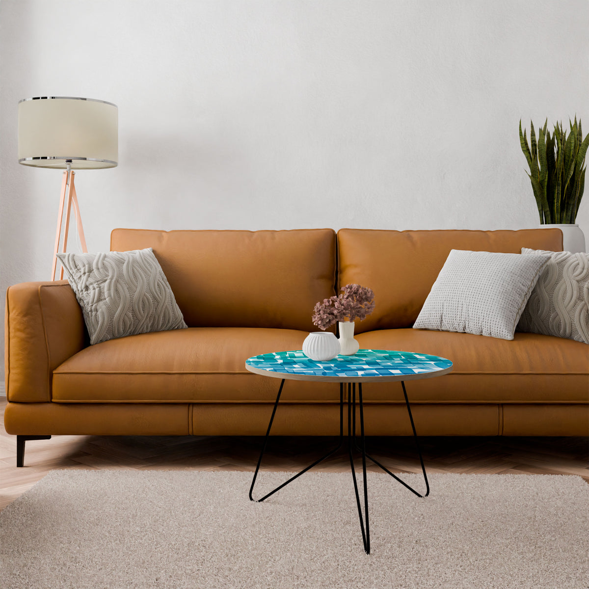 TURQUOISE RECTANGLES Coffee Table