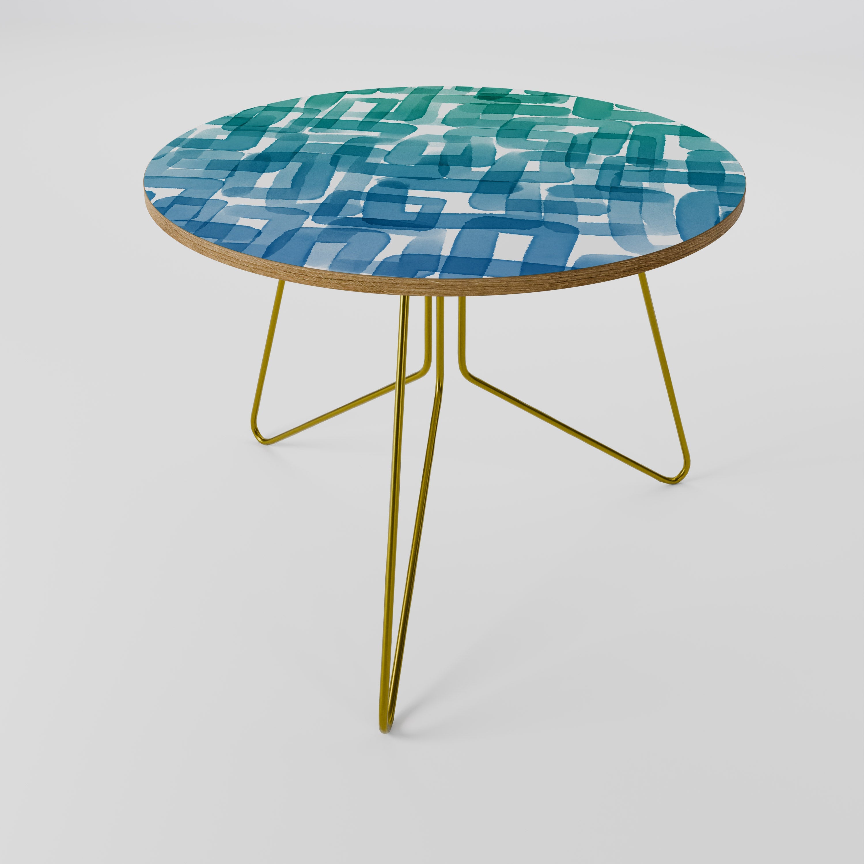 Table basse RECTANGLES TURQUOISE 69