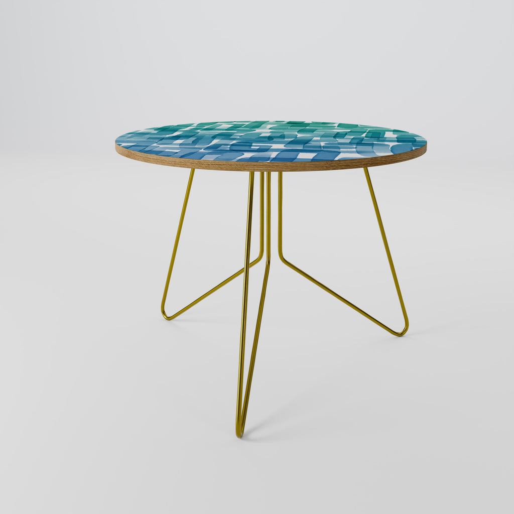 Table basse RECTANGLES TURQUOISE 69