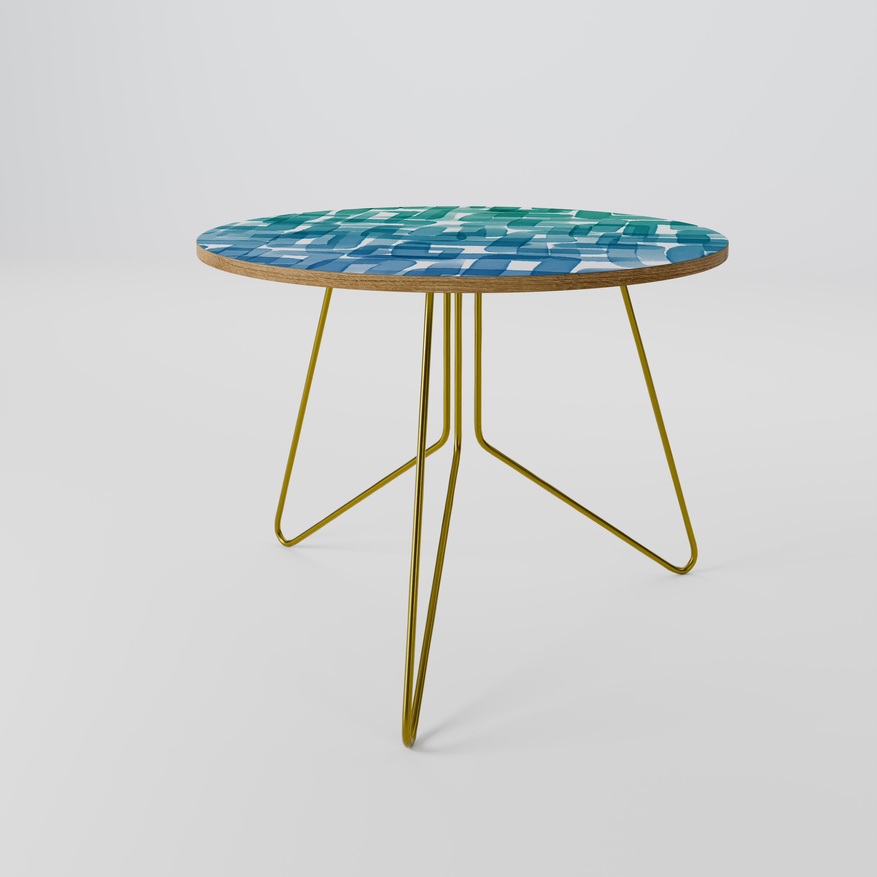 Table basse RECTANGLES TURQUOISE 69