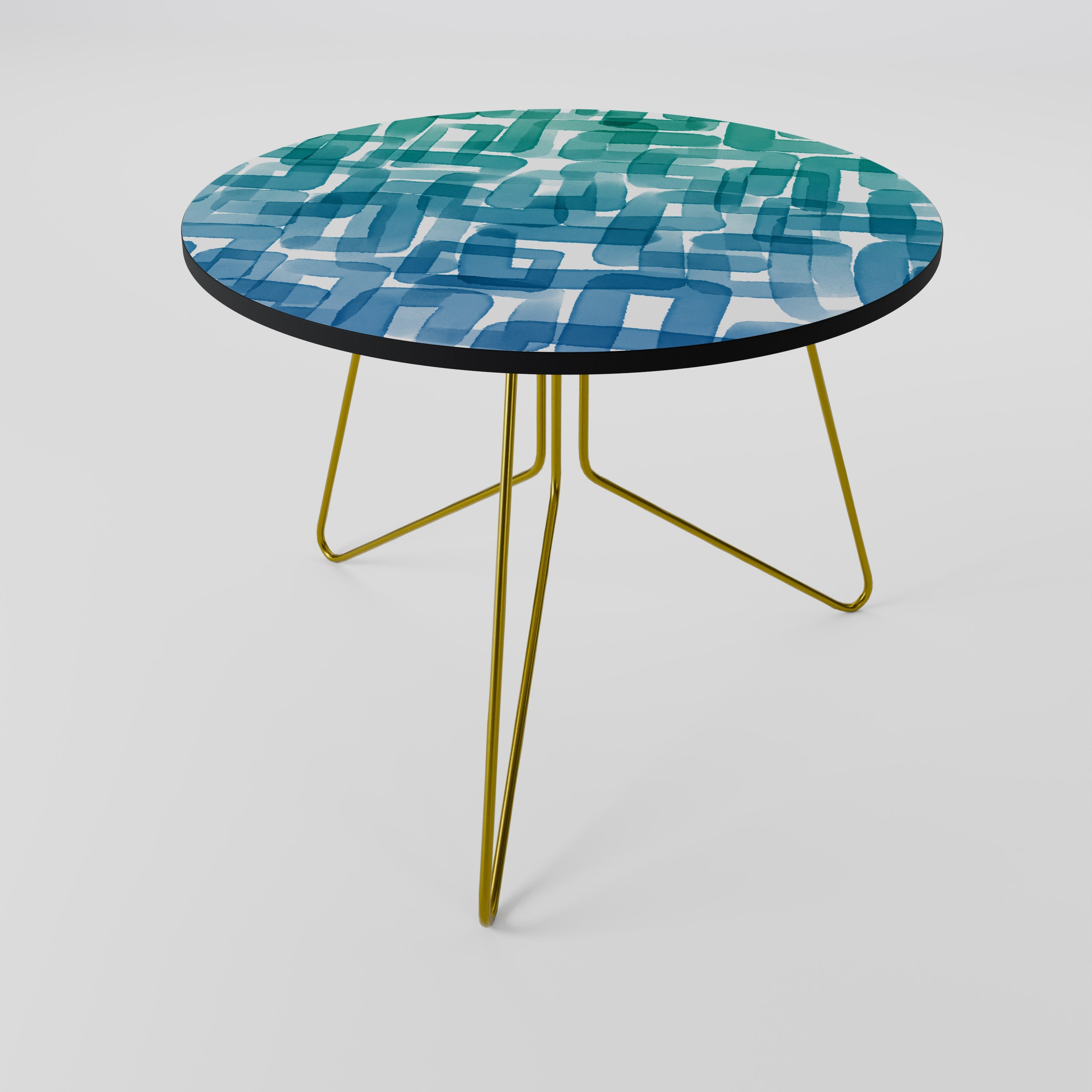 Table basse RECTANGLES TURQUOISE 69