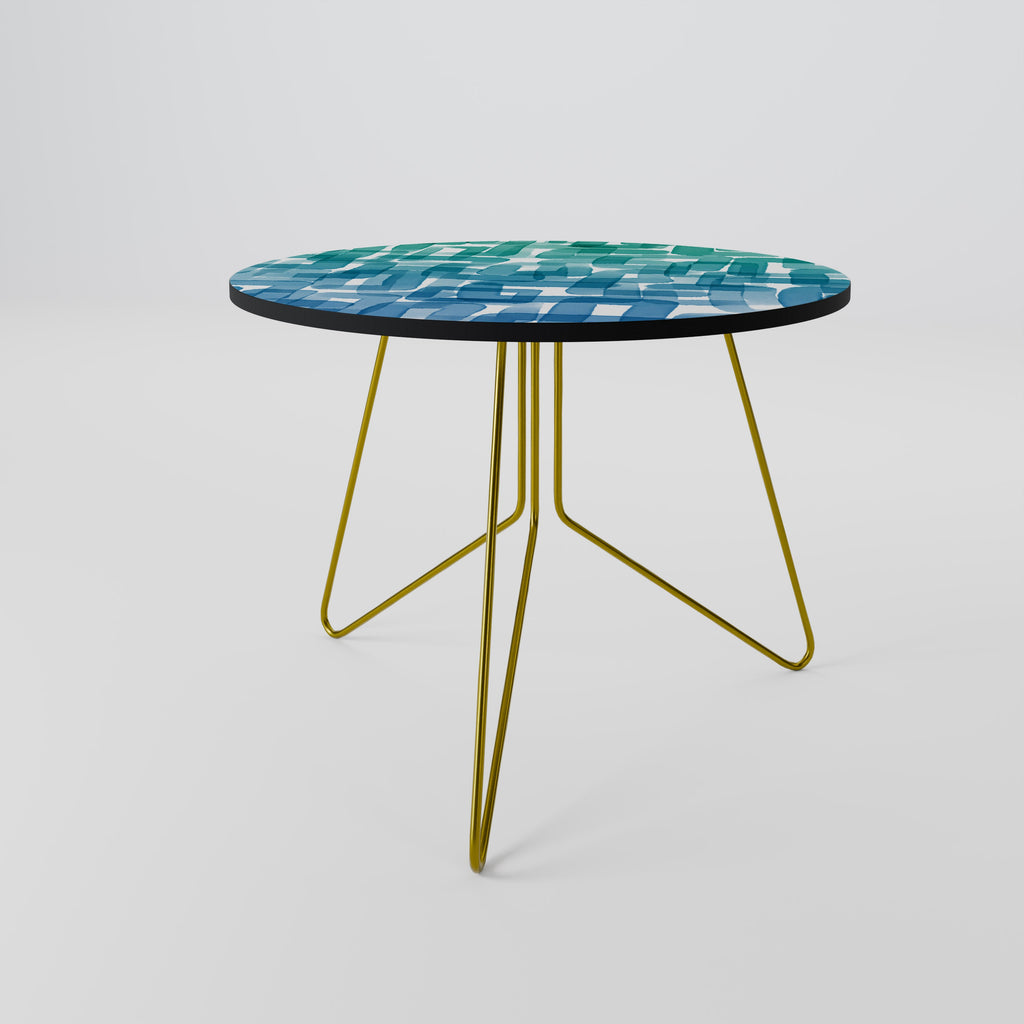 Table basse RECTANGLES TURQUOISE 69
