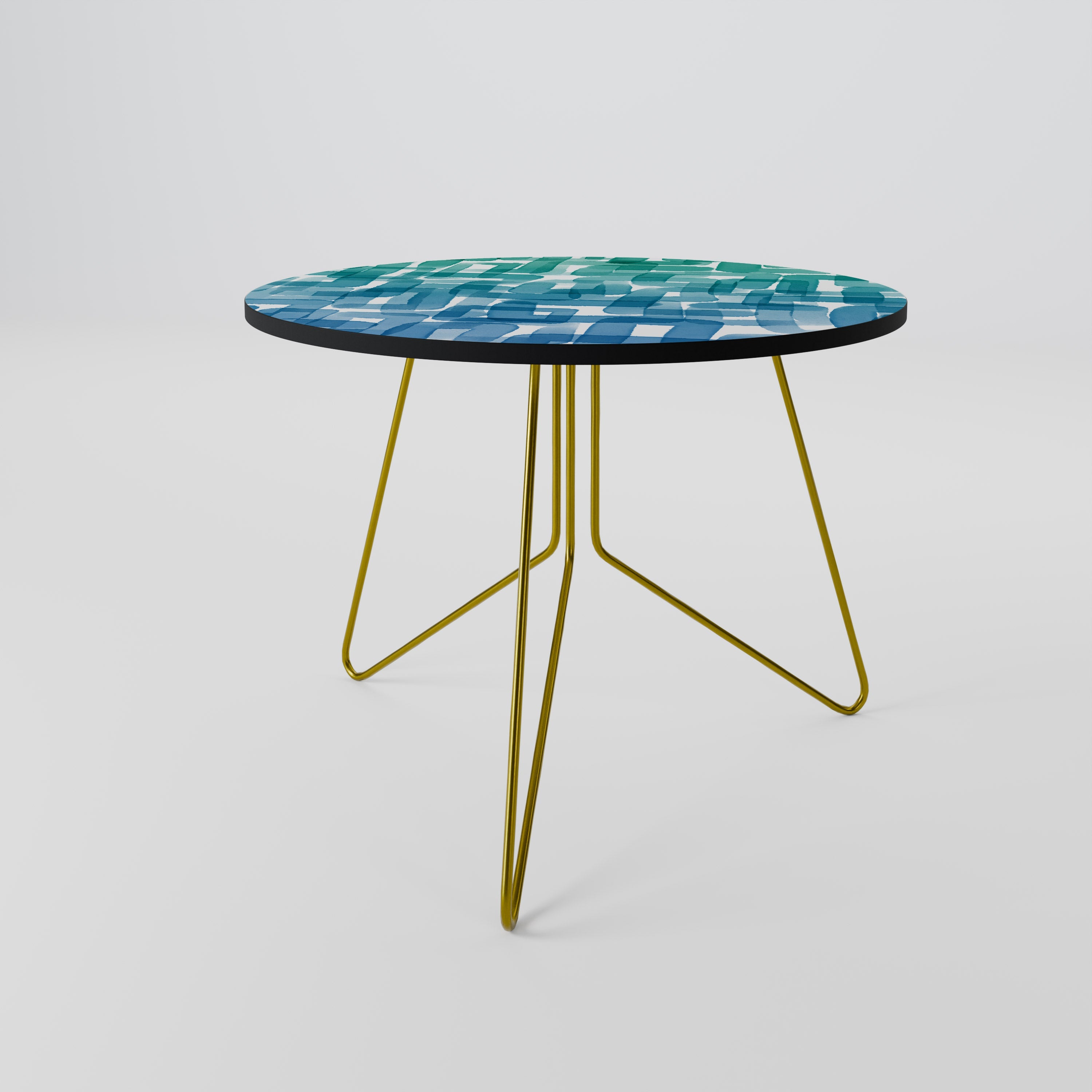 Table basse RECTANGLES TURQUOISE 69