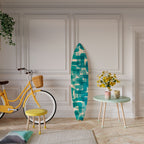 TURQUOISE RECTANGLES Surfboard Decorative Panel