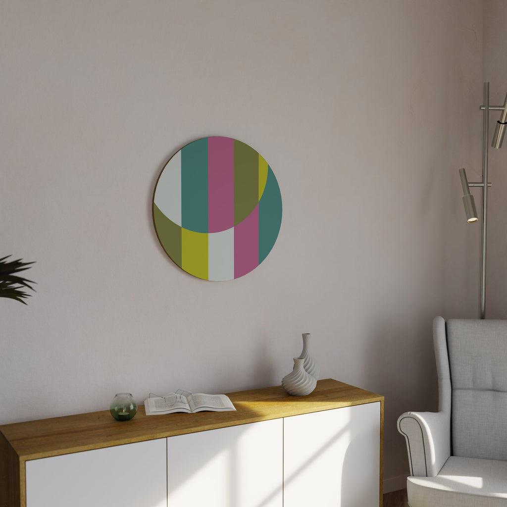SYMPHONIE DE SURFACE LUDIQUE Art mural rond
