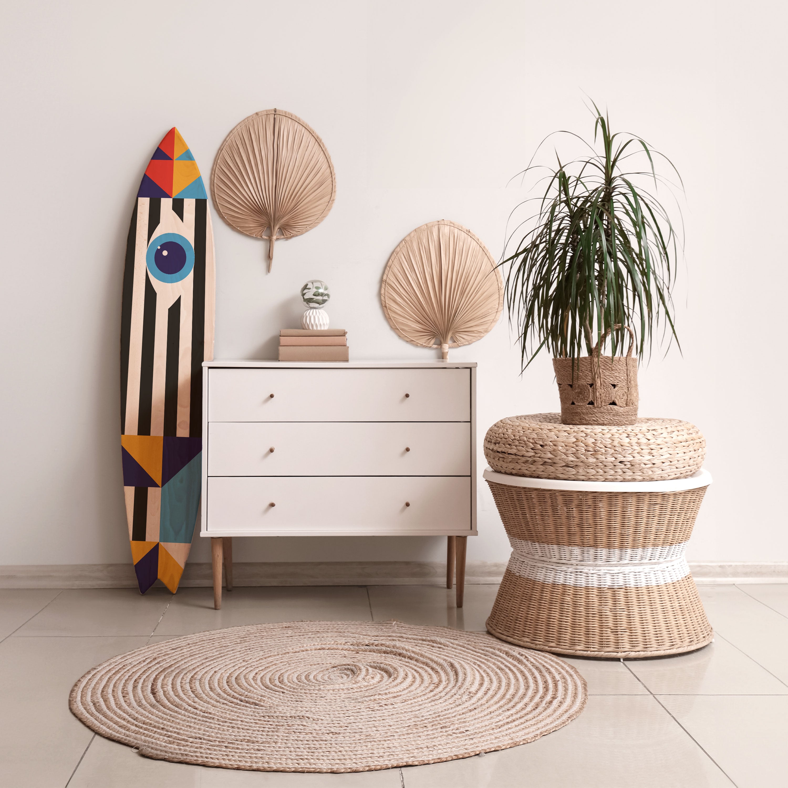 ABSTRACTION AND GEOMETRY Surfboard Decorative Panel