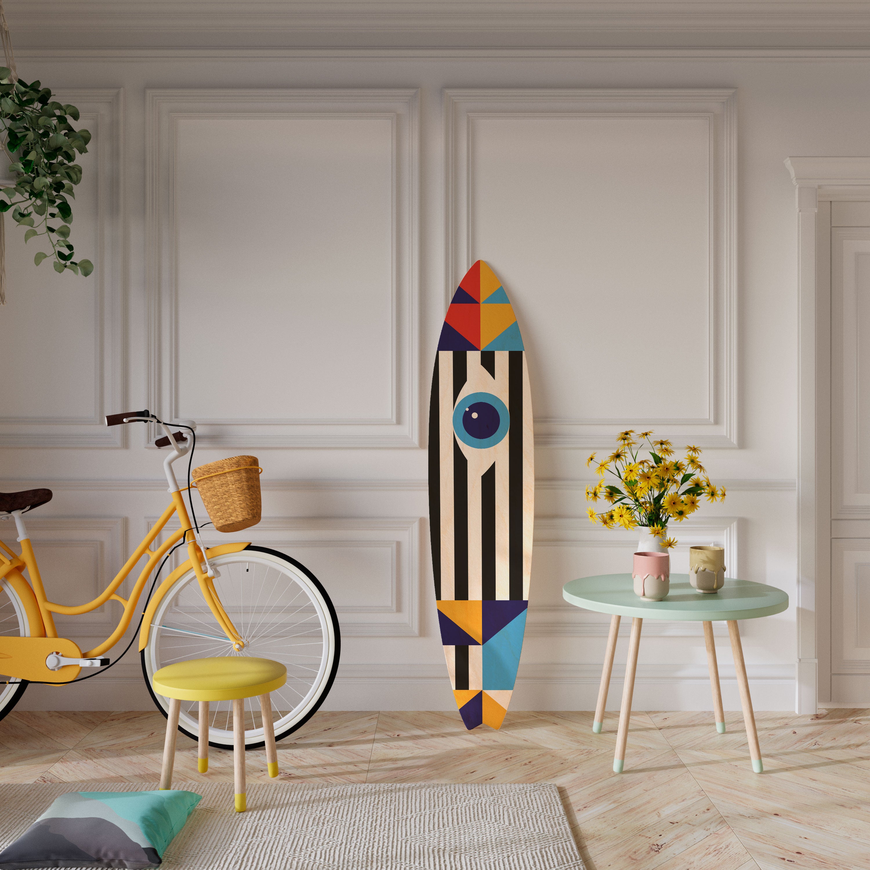 ABSTRACTION AND GEOMETRY Surfboard Decorative Panel