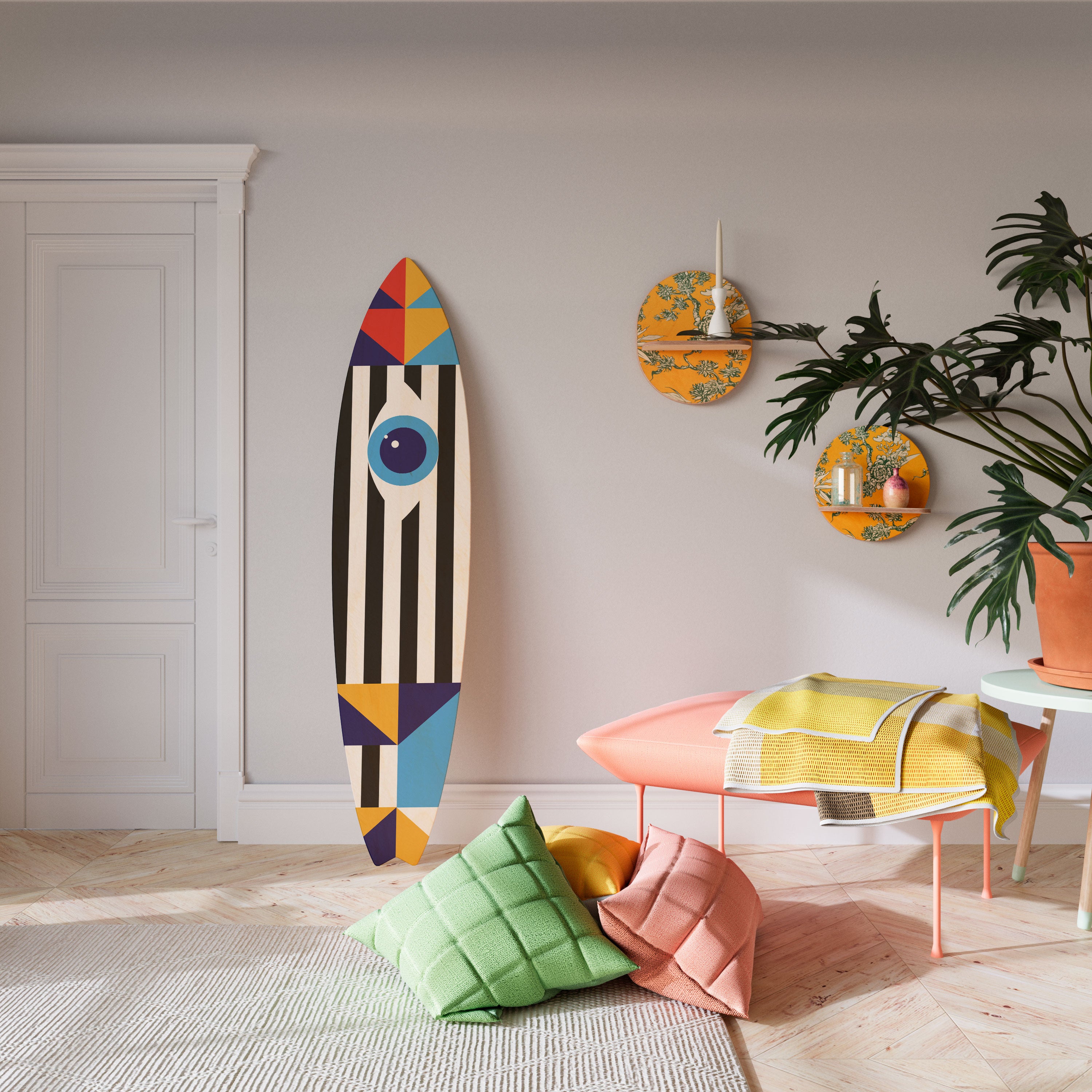 ABSTRACTION AND GEOMETRY Surfboard Decorative Panel