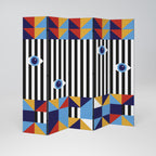 ABSTRACTION AND GEOMETRY 5-Panel Room Divider