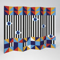 ABSTRACTION AND GEOMETRY 6-Panel Room Divider