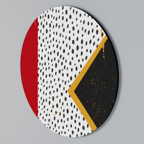 BOLD RETRO REVERIE Round Wall Art