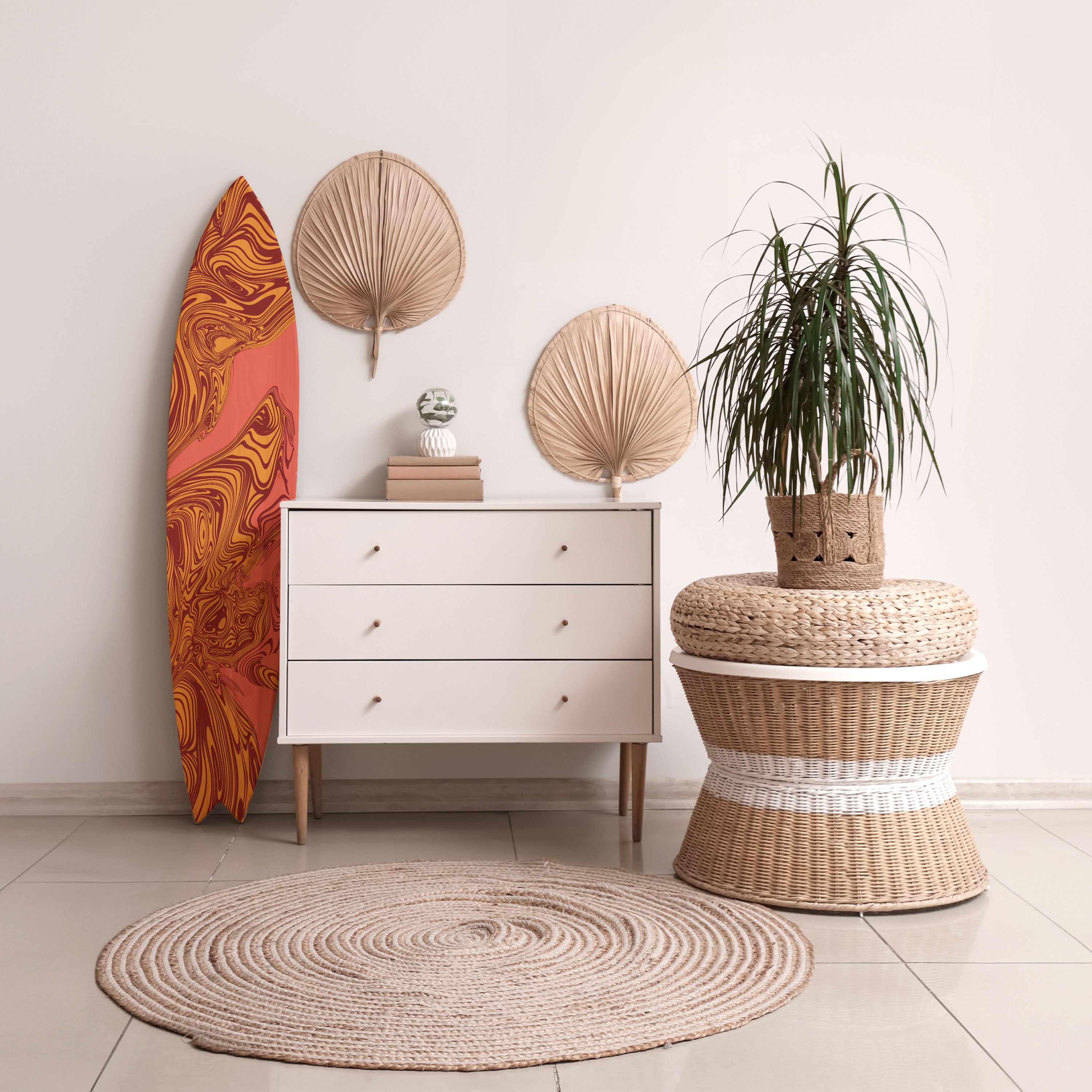 FLOATING THOUGHTS Surfboard Decorative Panel