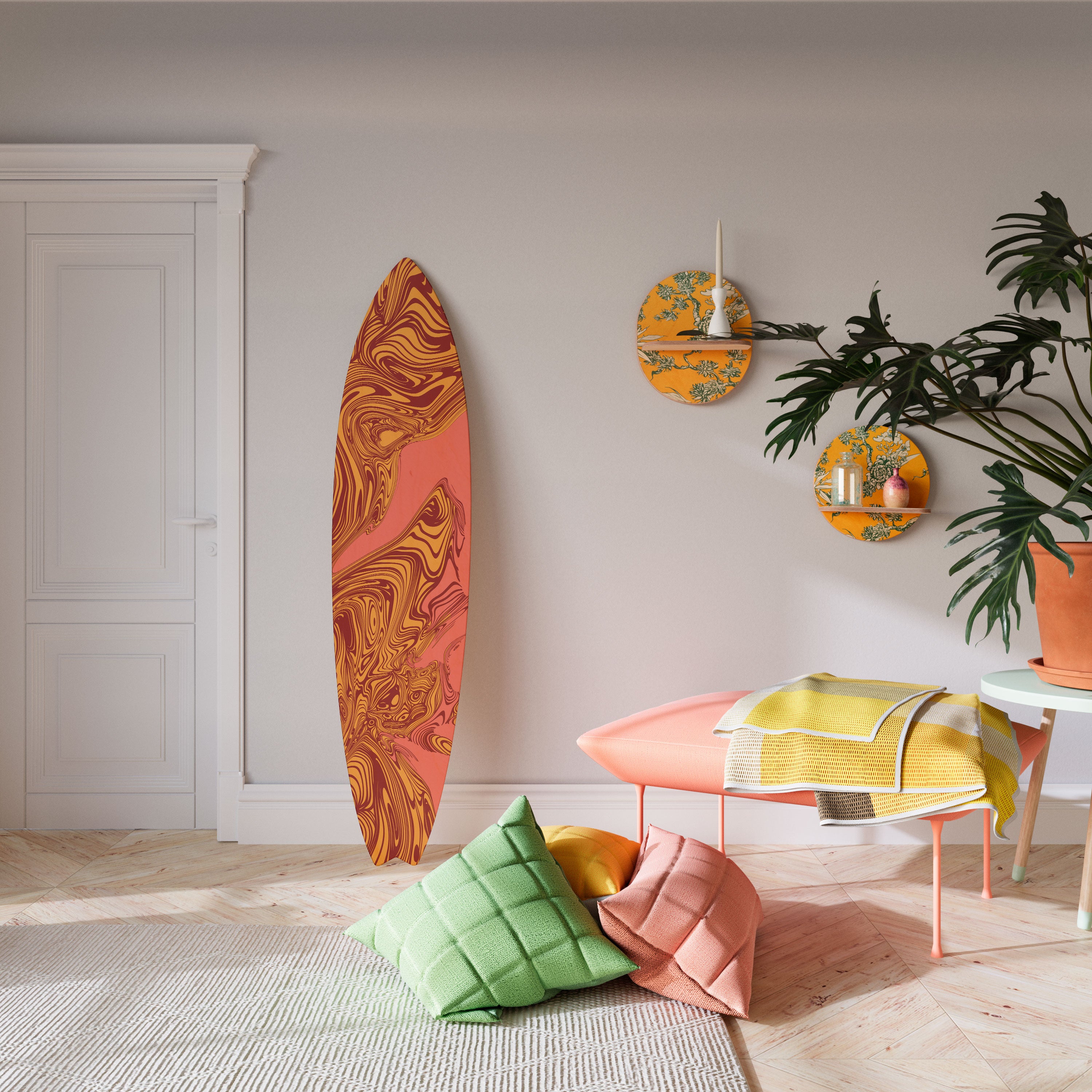 FLOATING THOUGHTS Surfboard Decorative Panel