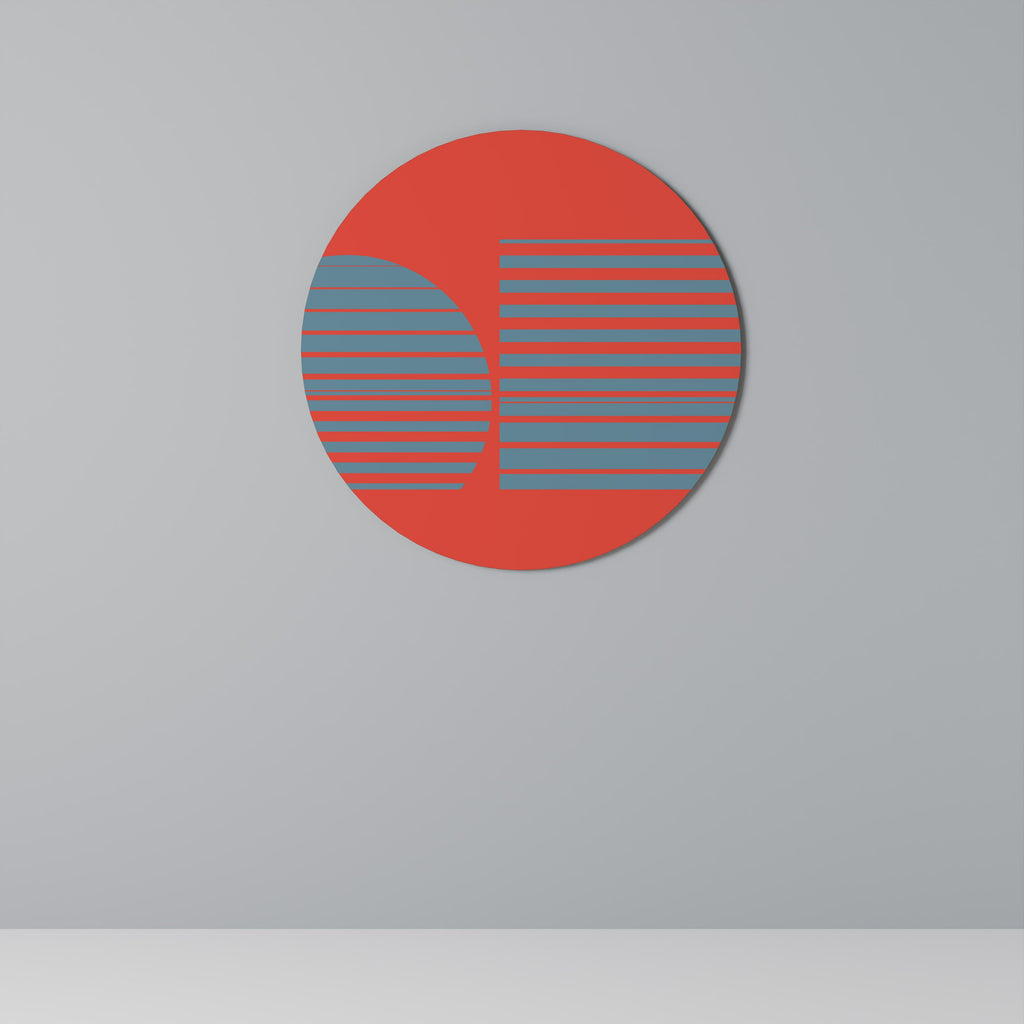 ÉTOILES MONTANTES DE LA GÉOMÉTRIE Art mural rond