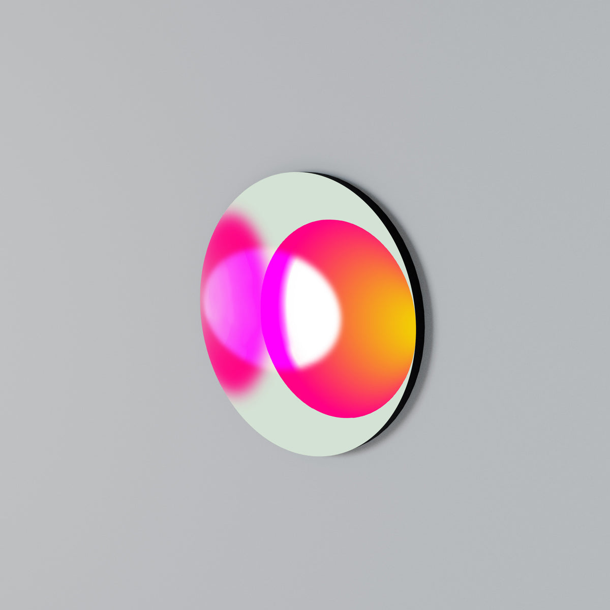 SYMPHONY OF COLORS Round Wall Art