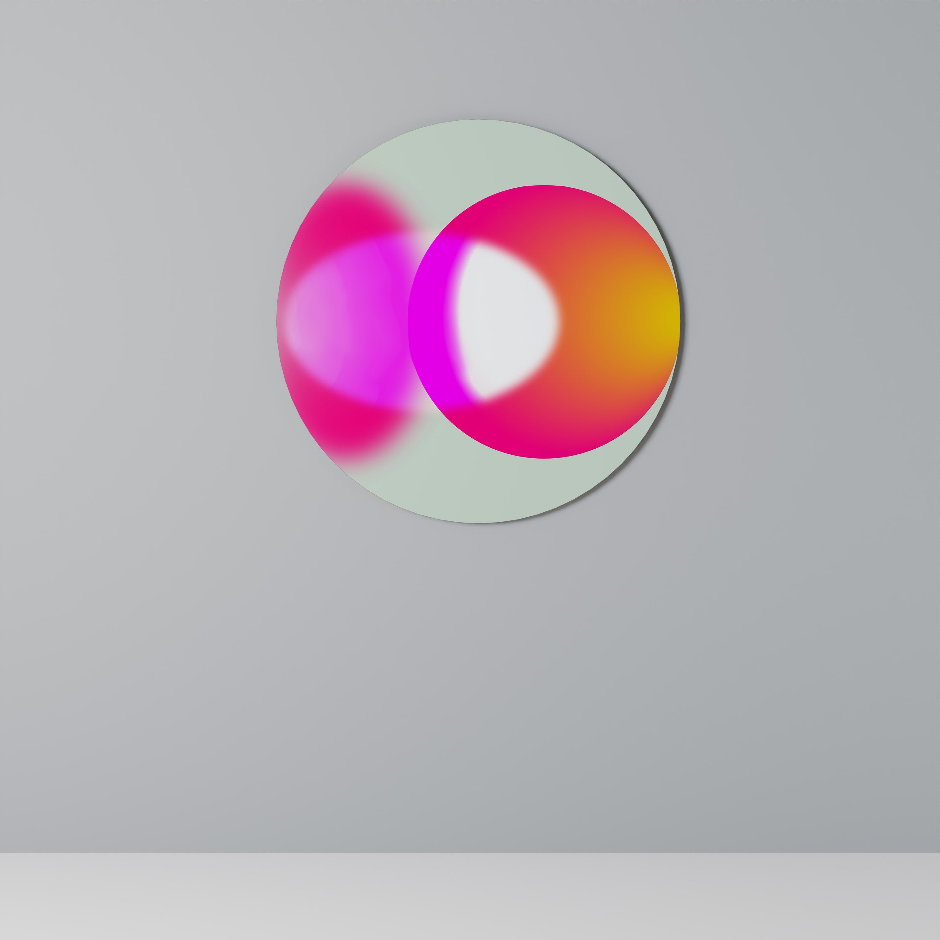 SYMPHONIE DE COULEURS Art mural rond