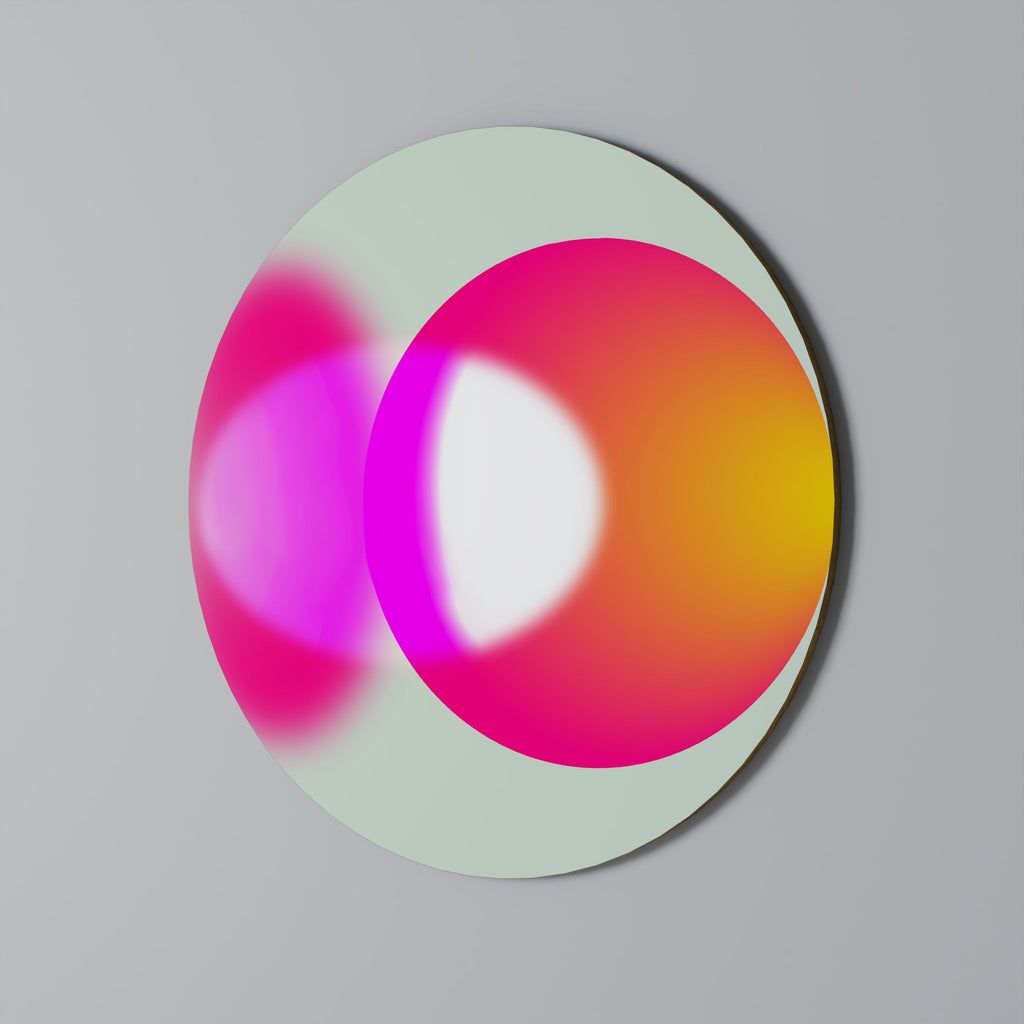 SYMPHONIE DE COULEURS Art mural rond