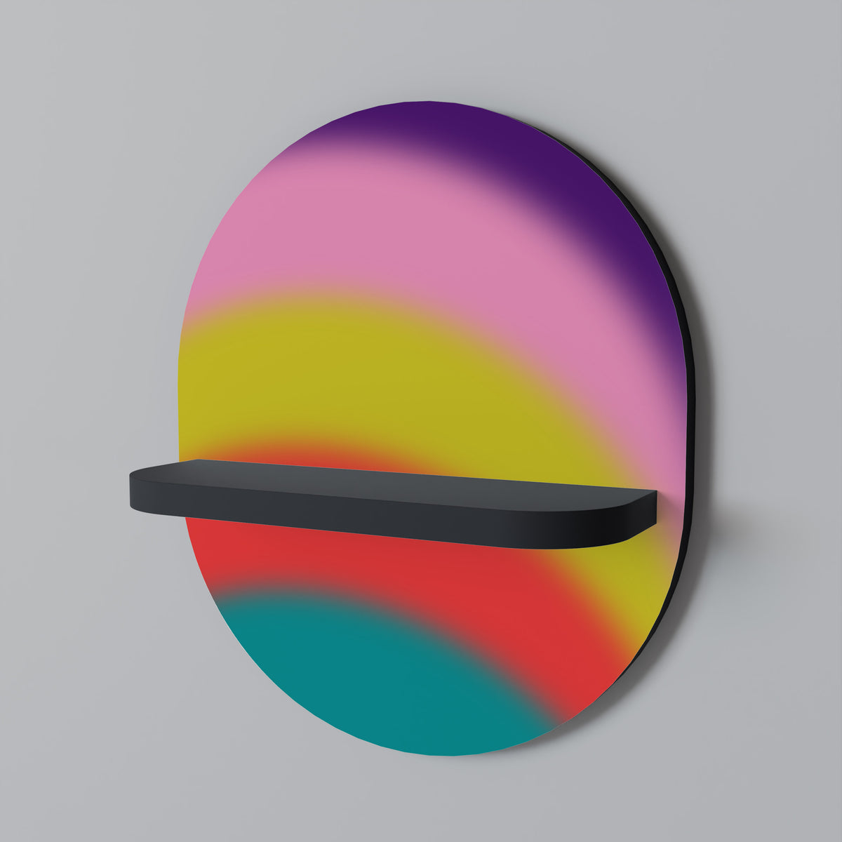 RAINBOW TIME Art Shelf