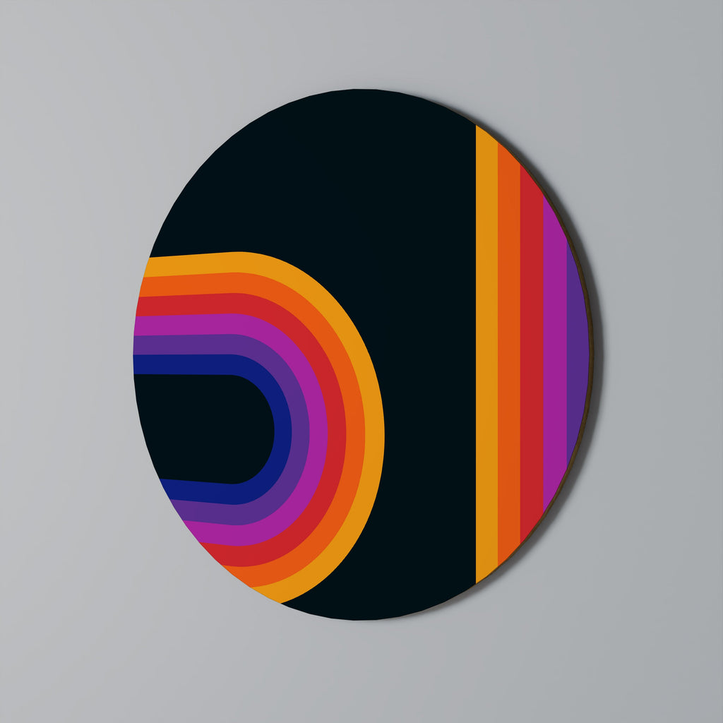 Aveuglé par les lumières Art mural rond