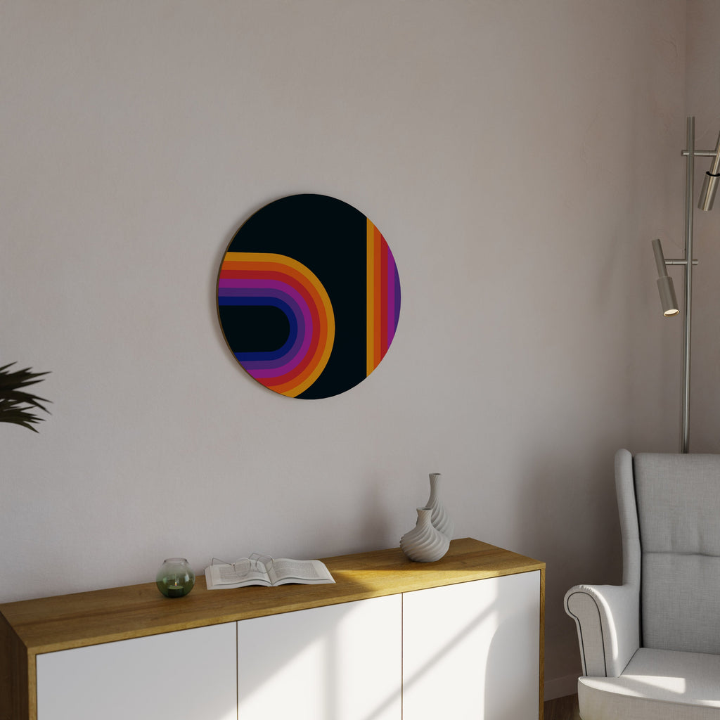 Aveuglé par les lumières Art mural rond