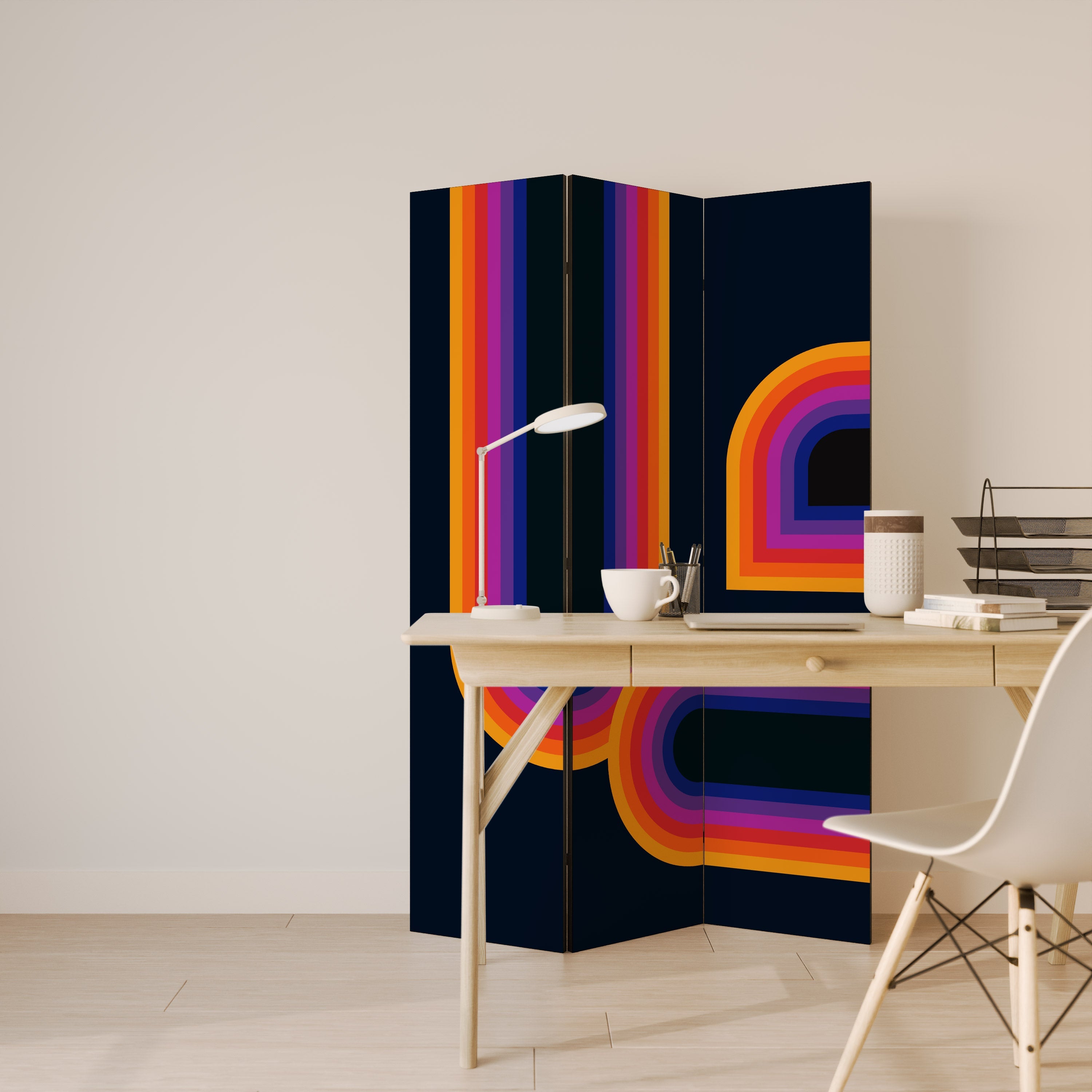 BLINDED BY THE LIGHTS Paravent décoratif à 3 panneaux