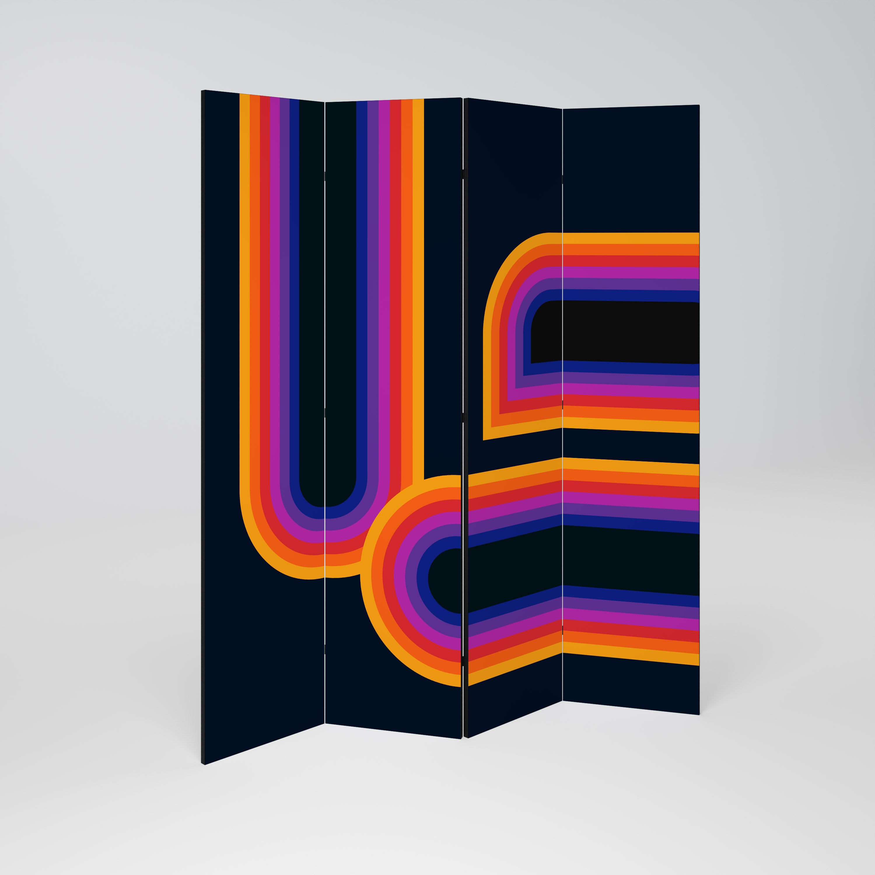 BLINDED BY THE LIGHTS 4-Panel Room Divider