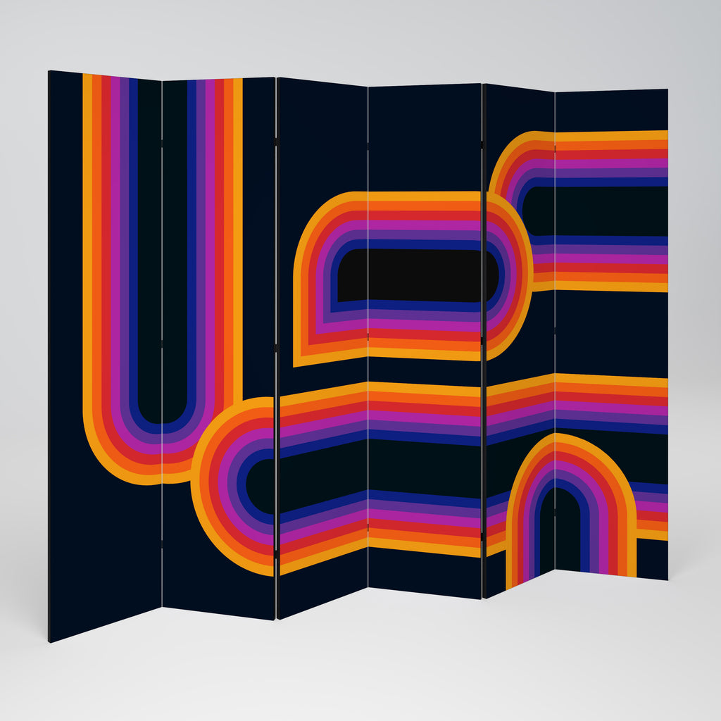 BLINDED BY THE LIGHTS 6-Panel Room Divider