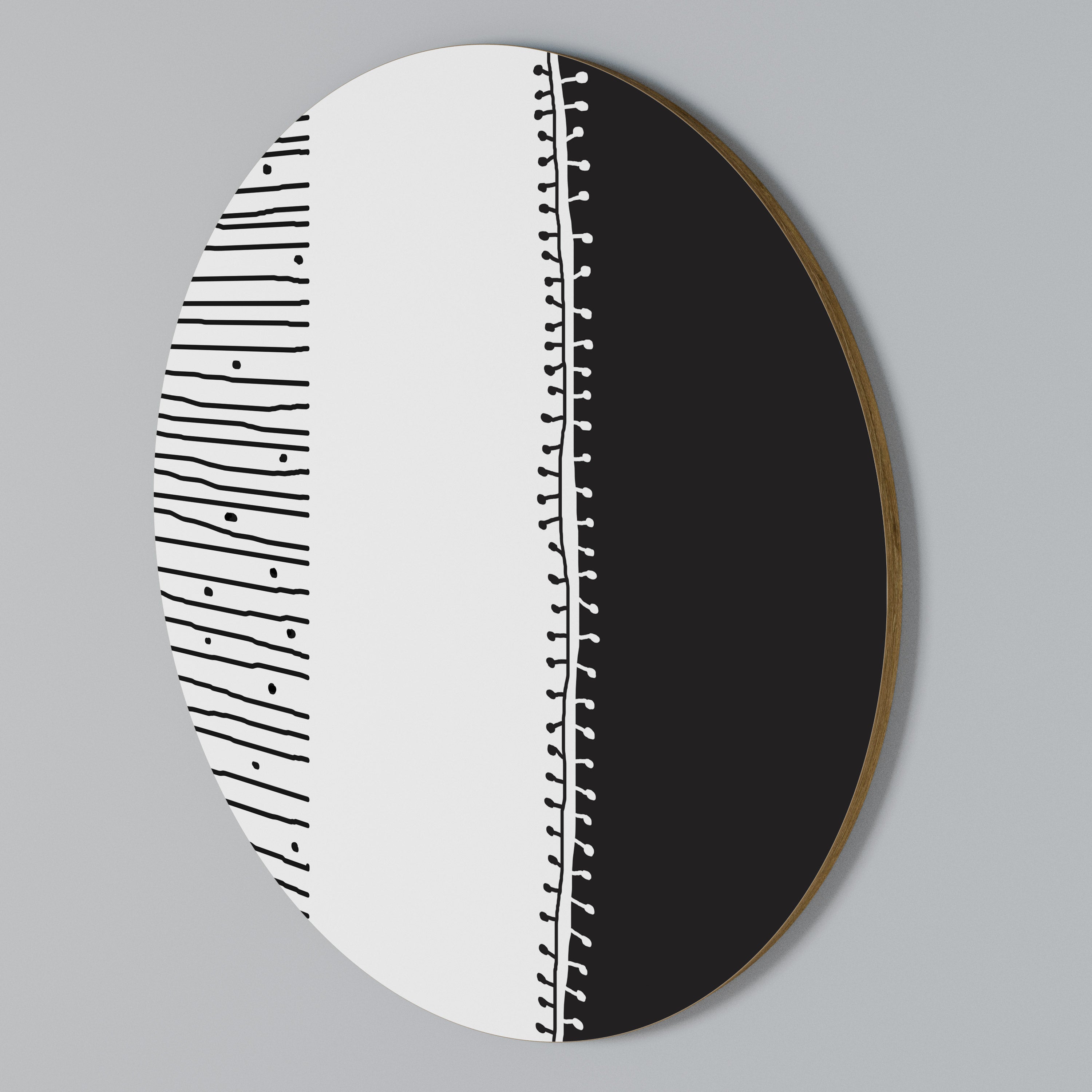 MONOCHROME MUSE Round Wall Art