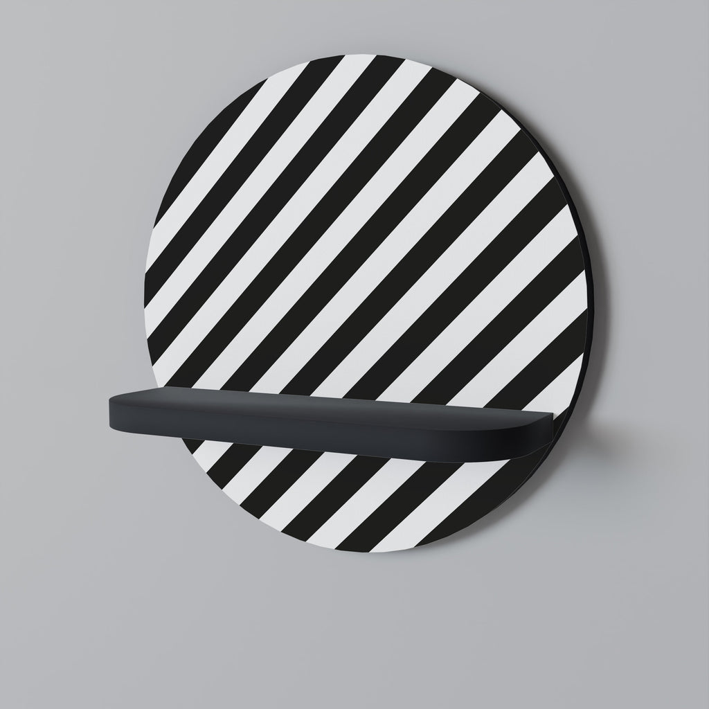 Étagère ronde PARAGON PATTERNS en finition noire