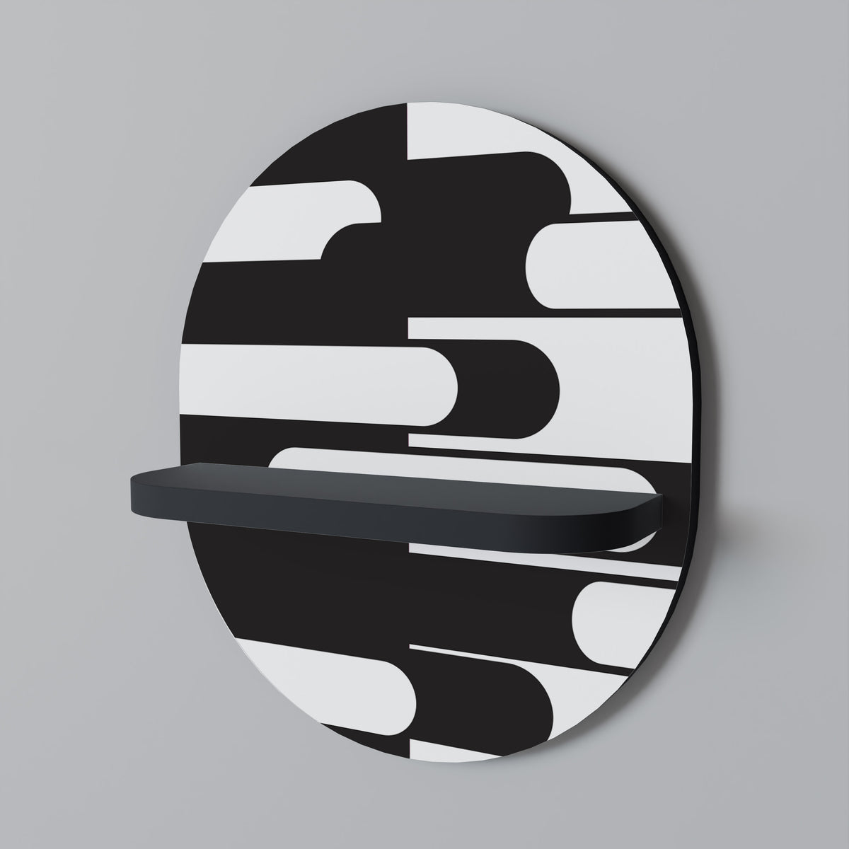 ACHROMATIC CONTRAST Art Shelf