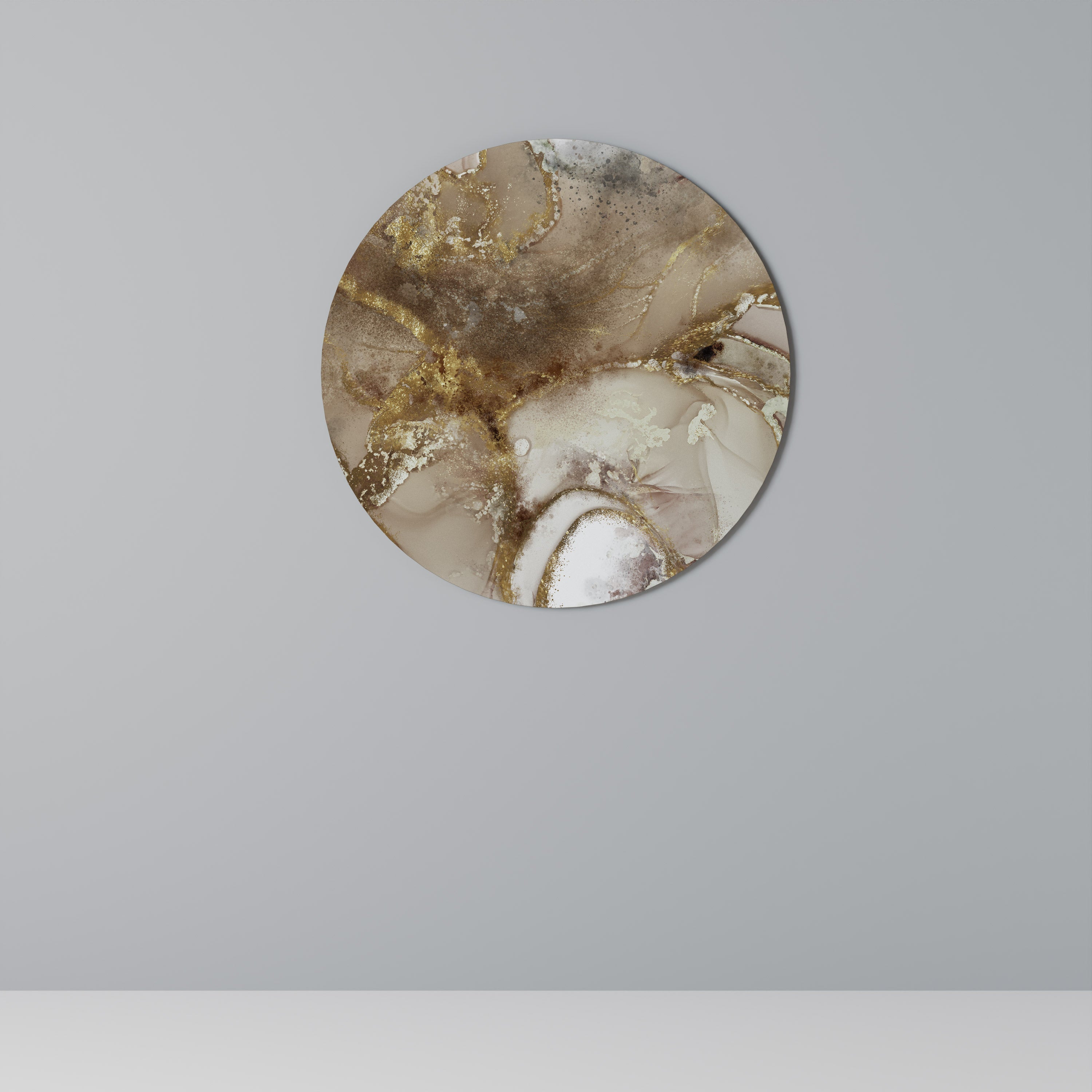 Art mural rond CALMING STREAMS