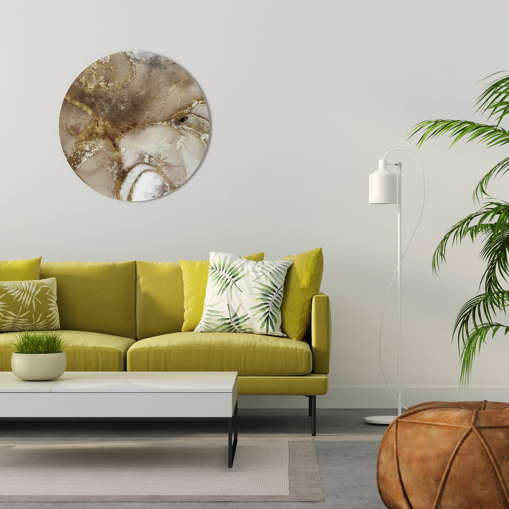 Art mural rond CALMING STREAMS