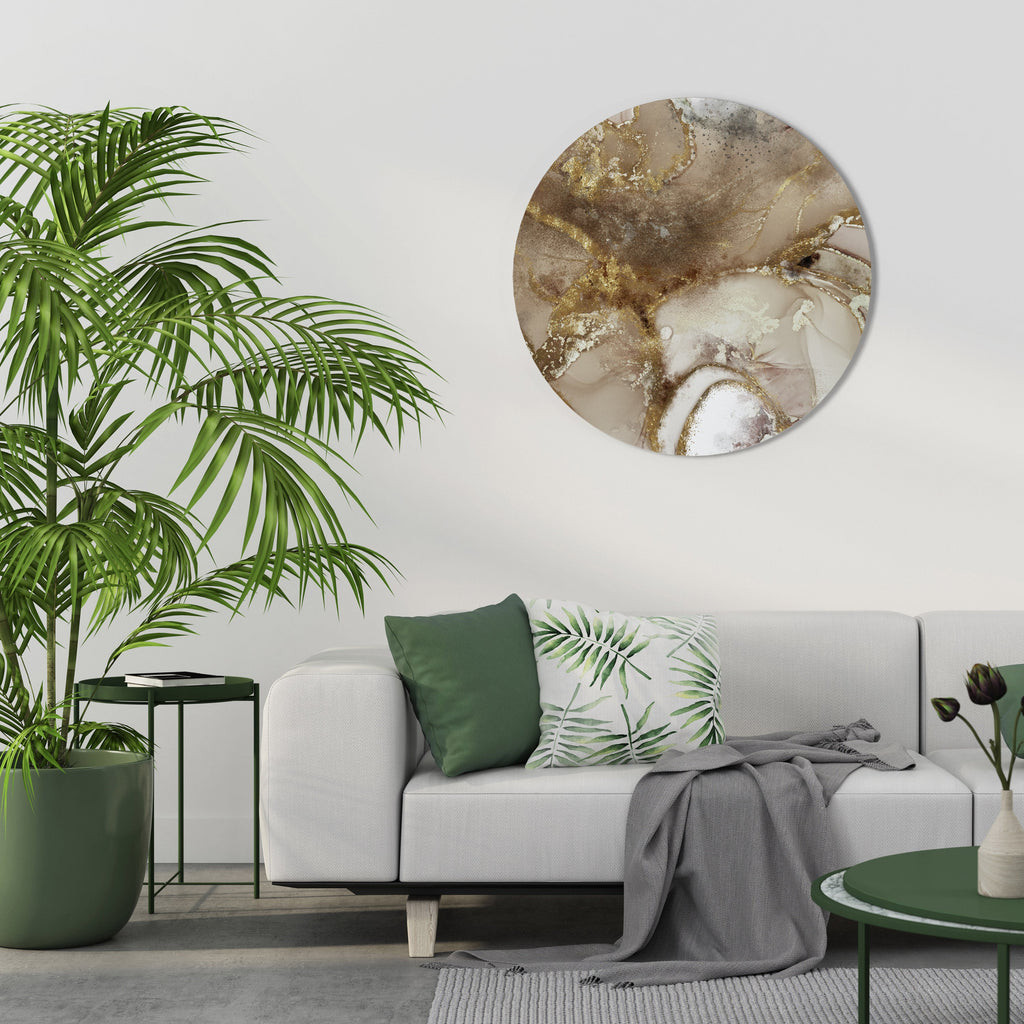 Art mural rond CALMING STREAMS