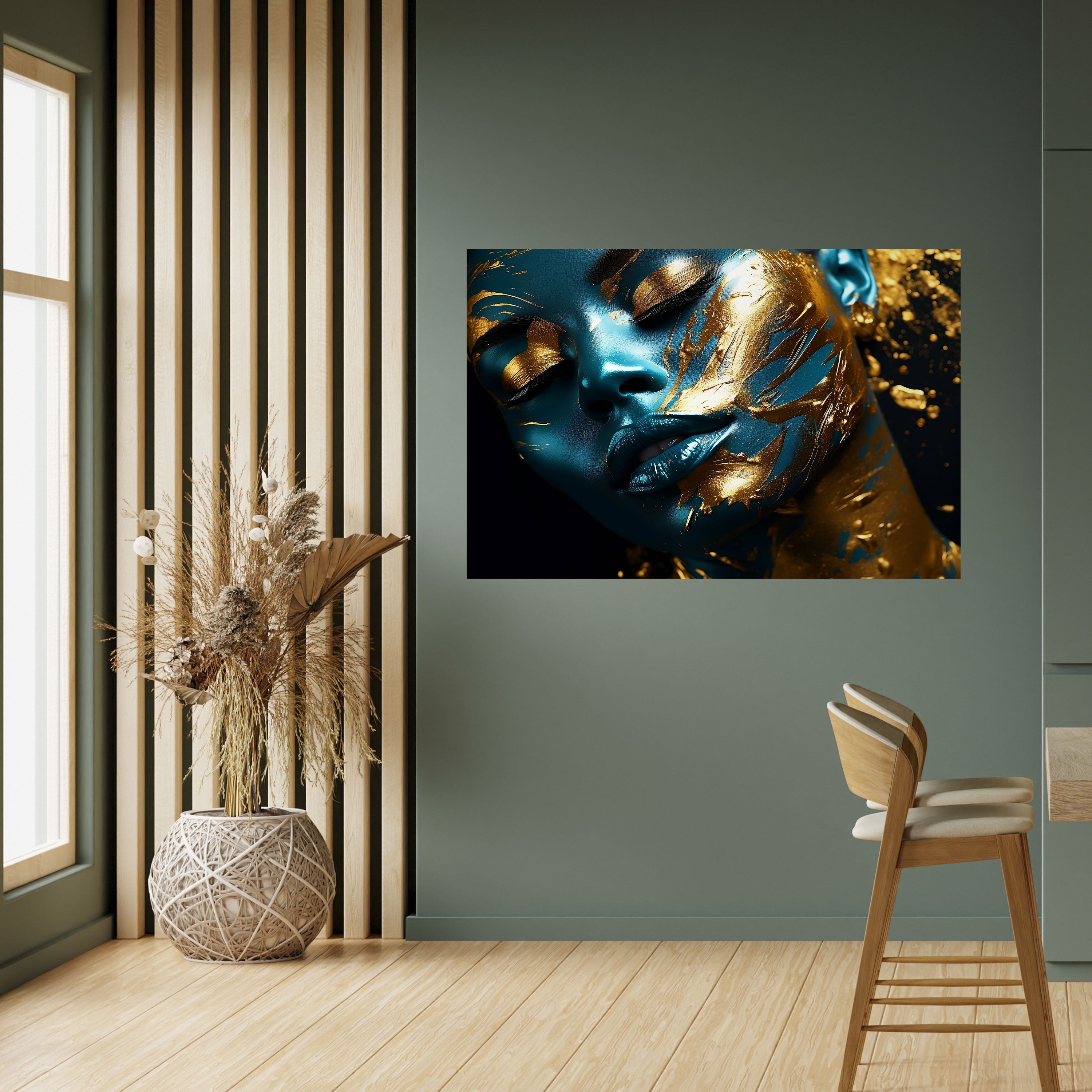 Affiche horizontale autocollante GOLDEN SERENITY