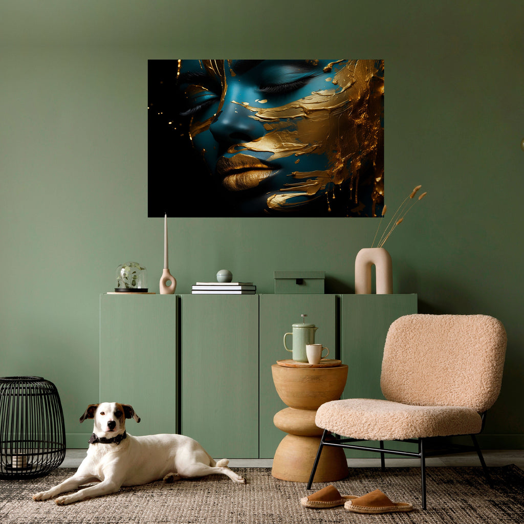 Affiche horizontale autocollante « ÉLÉGANCE ÉCLATANTE »