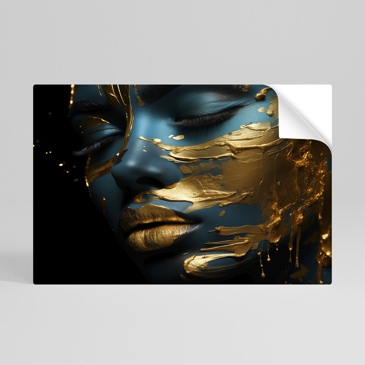 GLOWING ELEGANCE Peel and Stick Horizontal Poster