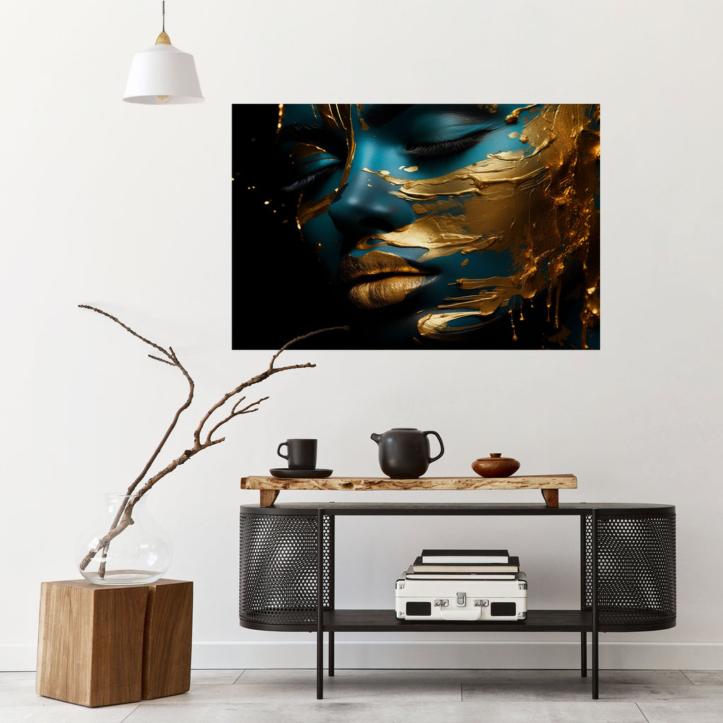 Affiche horizontale autocollante « ÉLÉGANCE ÉCLATANTE »