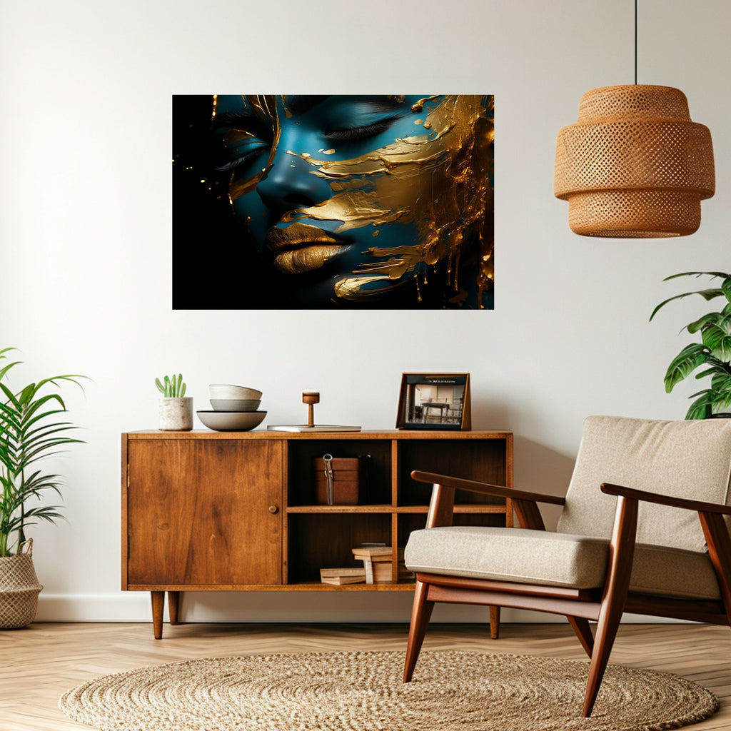 Affiche horizontale autocollante « ÉLÉGANCE ÉCLATANTE »