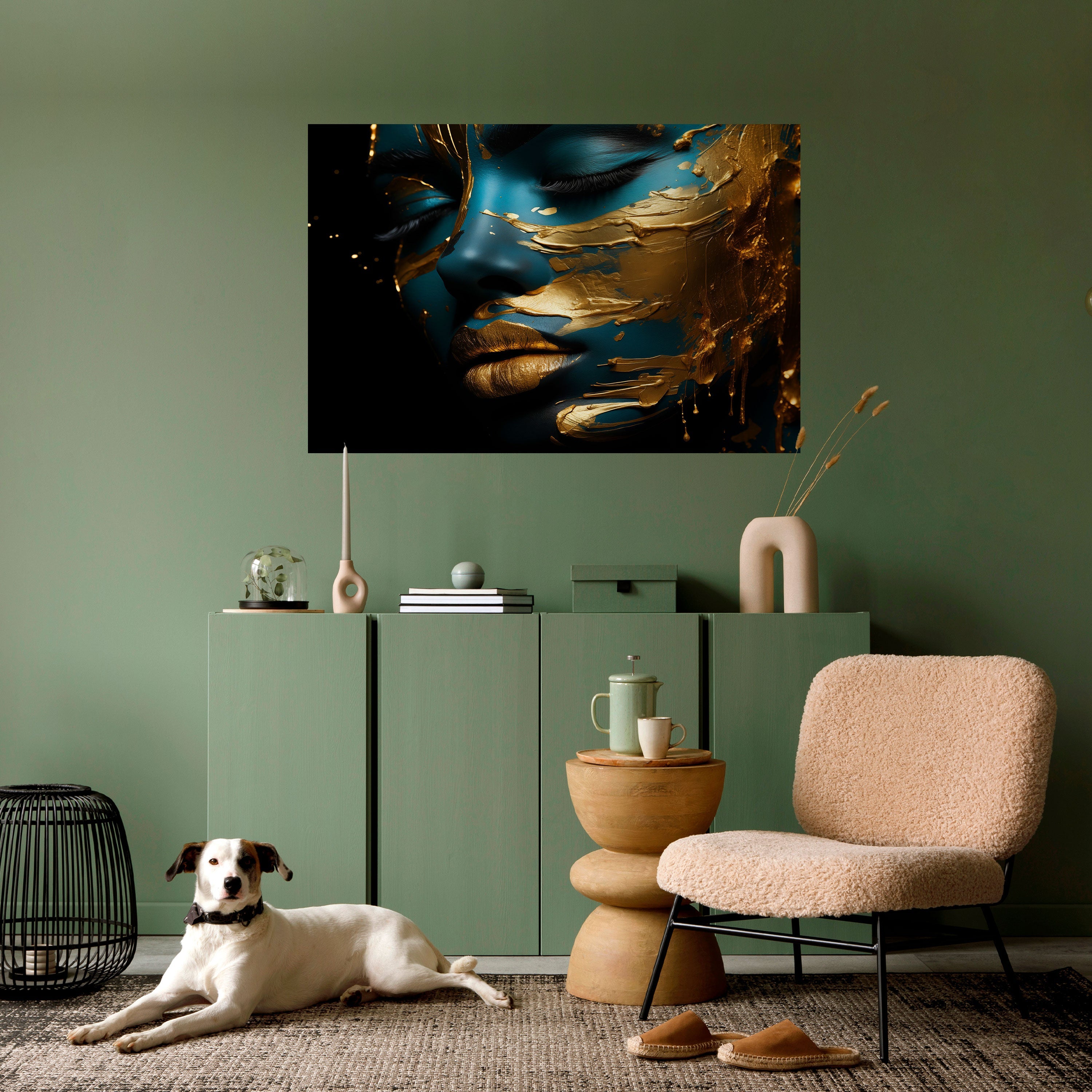 Affiche horizontale autocollante « ÉLÉGANCE ÉCLATANTE »