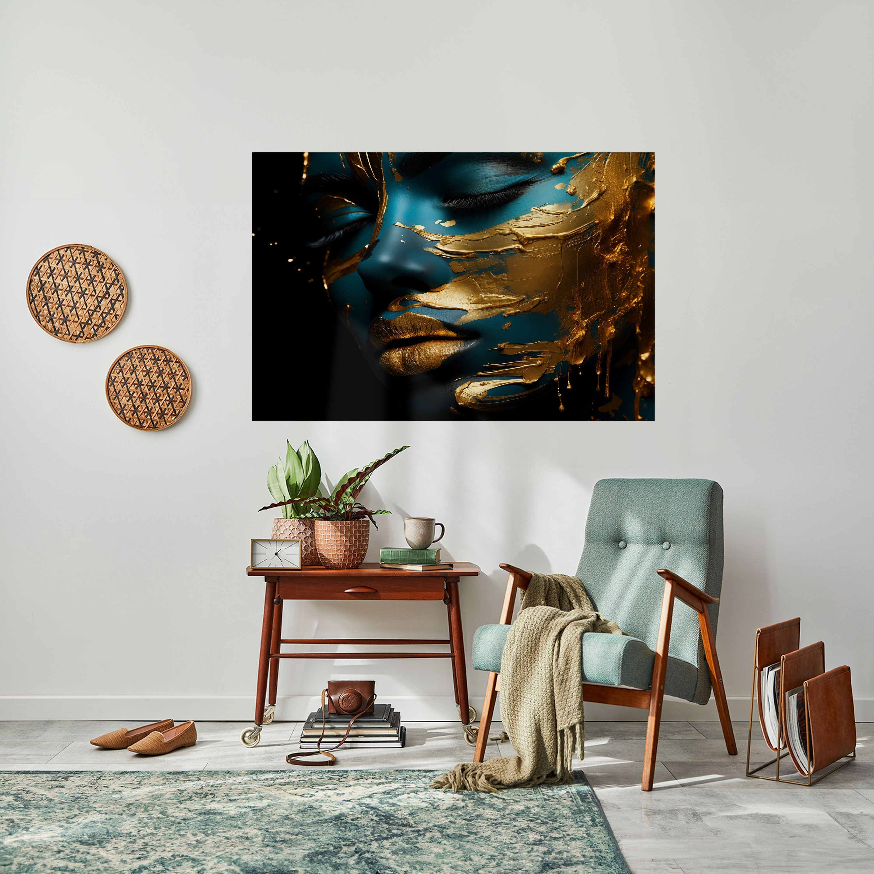 Affiche horizontale autocollante « ÉLÉGANCE ÉCLATANTE »