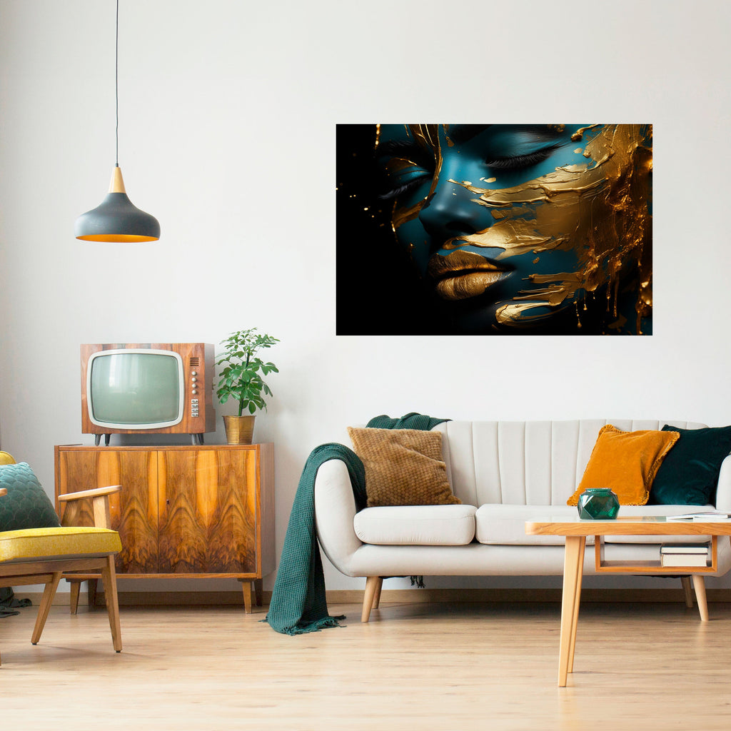 Affiche horizontale autocollante « ÉLÉGANCE ÉCLATANTE »