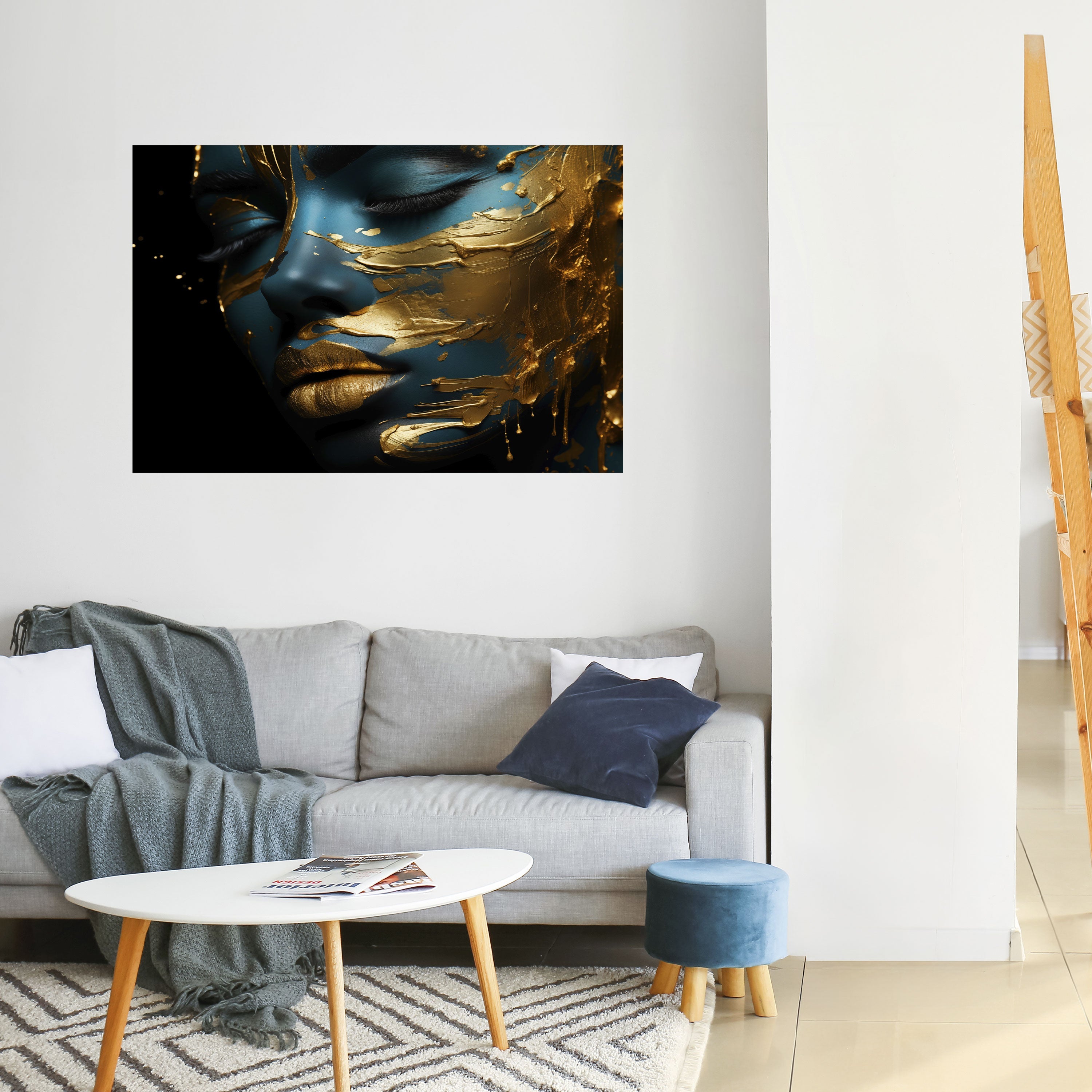 Affiche horizontale autocollante « ÉLÉGANCE ÉCLATANTE »