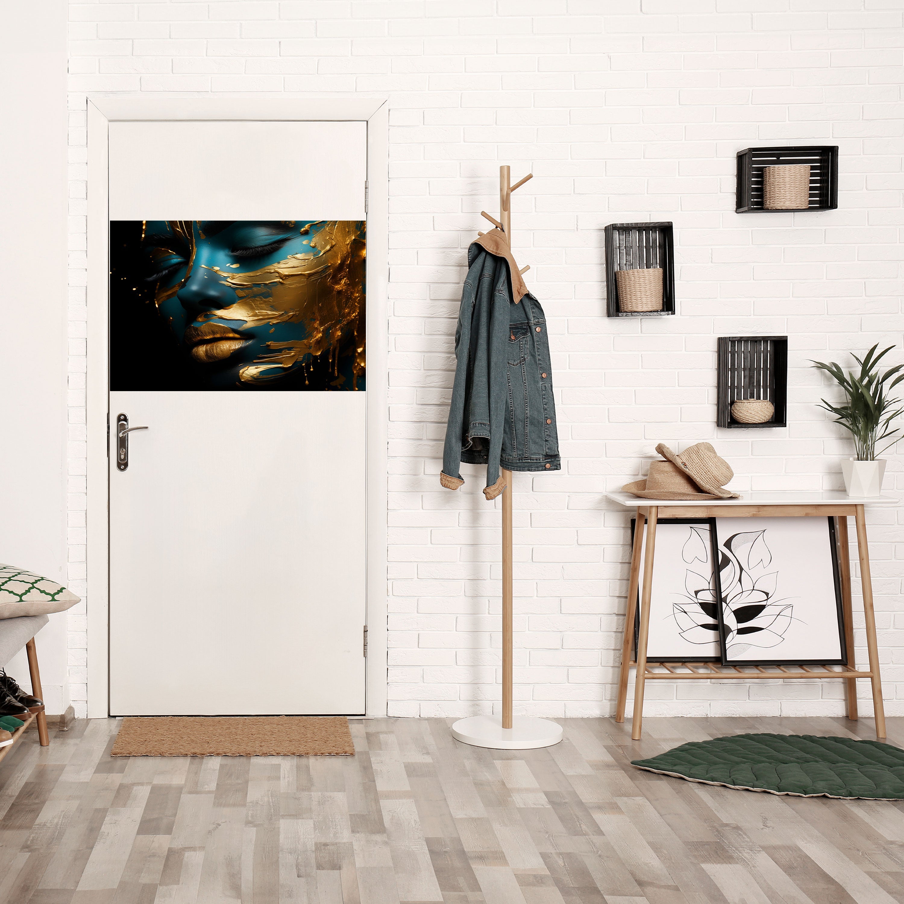 Affiche horizontale autocollante « ÉLÉGANCE ÉCLATANTE »