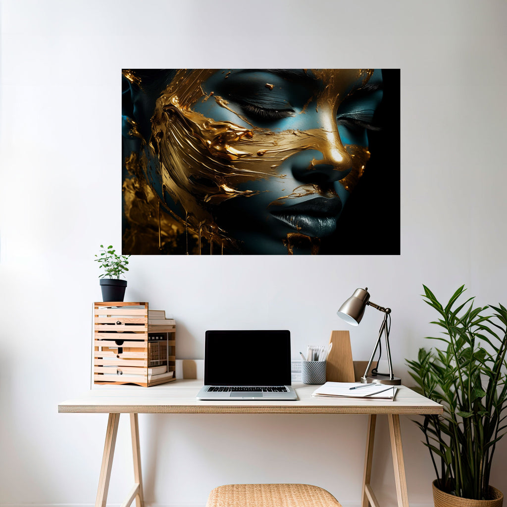 Affiche horizontale autocollante LUSTROUS BEAUTY