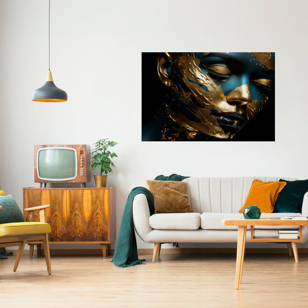 Affiche horizontale autocollante GILDED GRACE