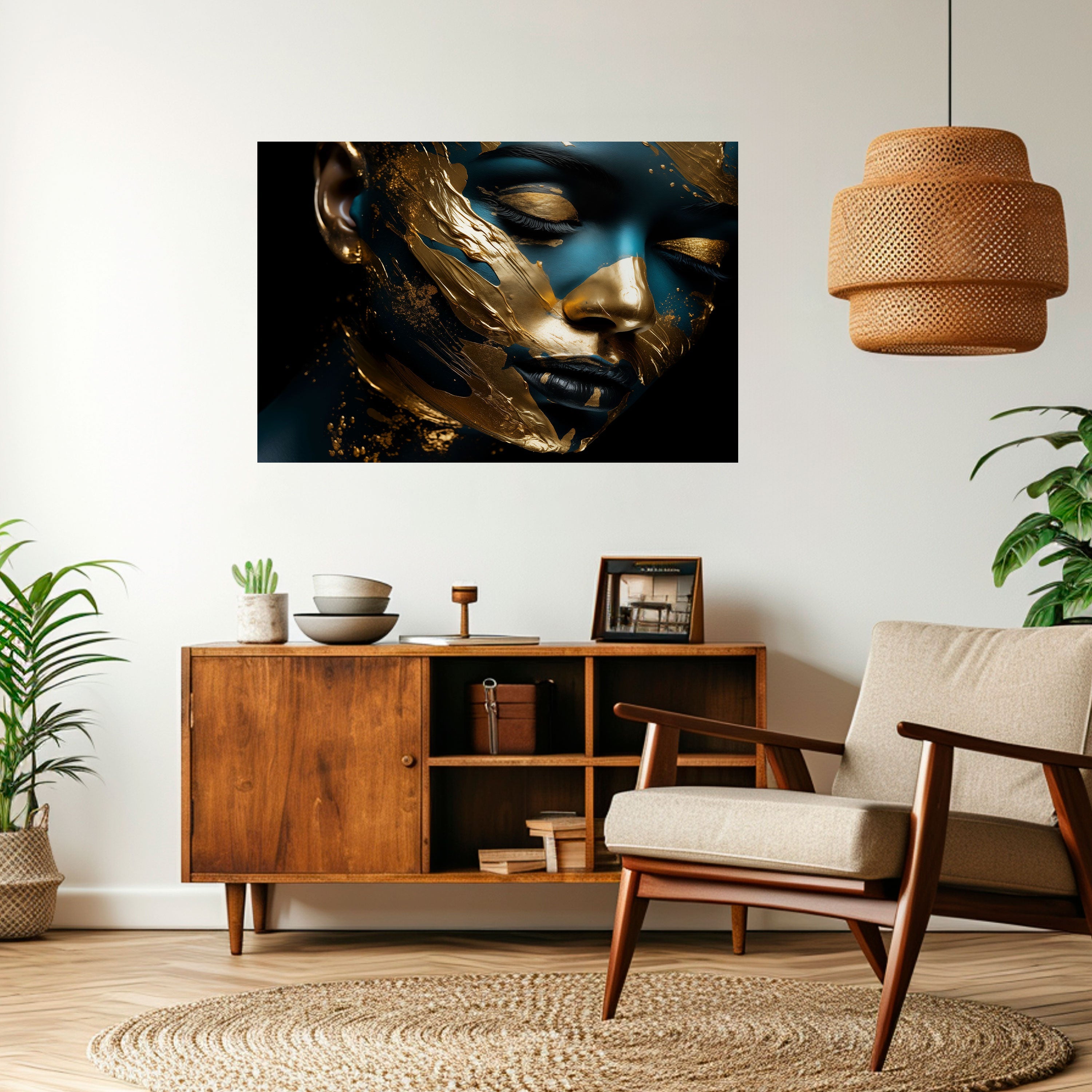 Affiche horizontale autocollante GILDED GRACE